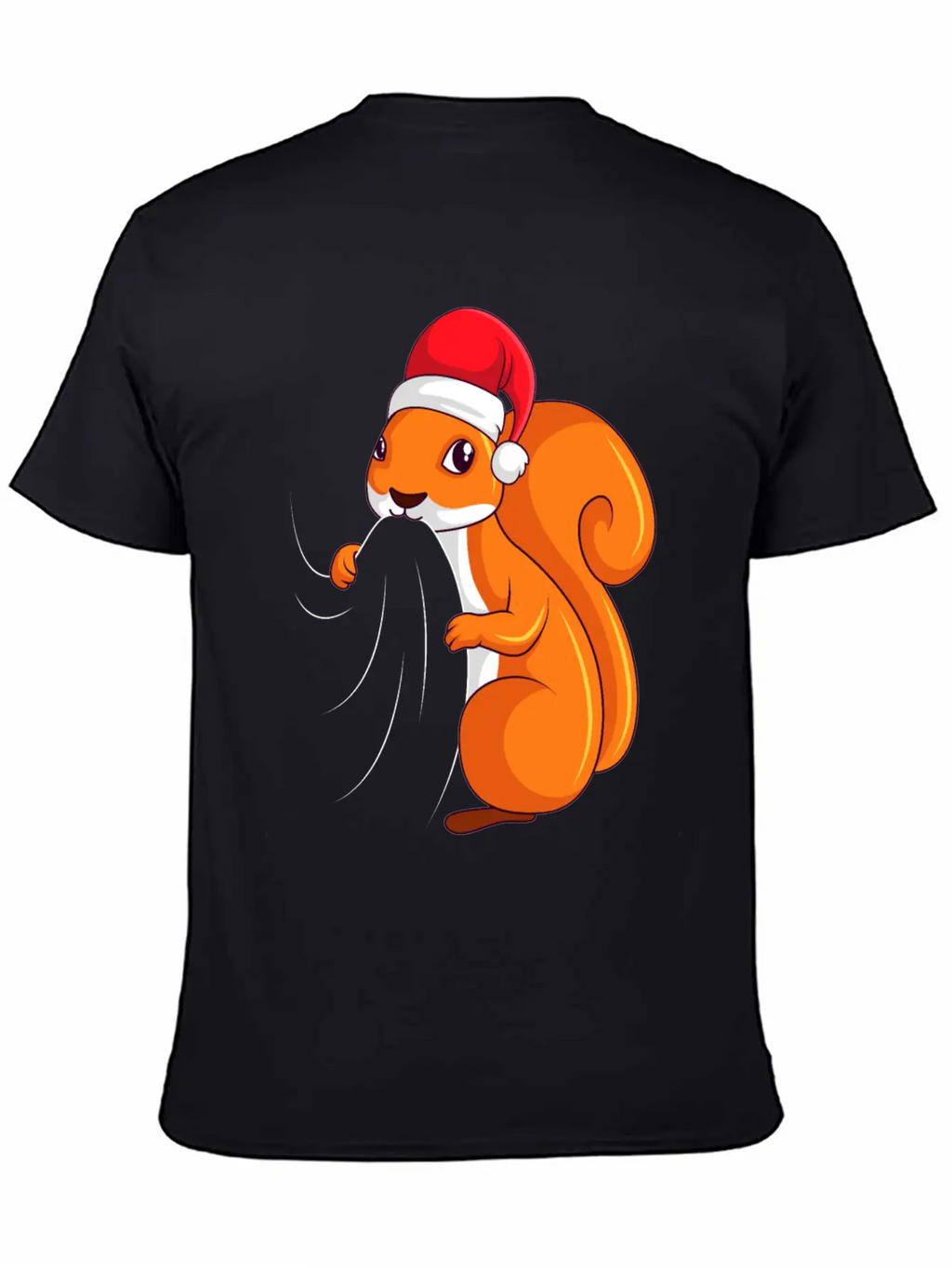Squirrel Christmas Children Ladies Unisex Casual T-Shirt – Clean Design For Daily Comfort