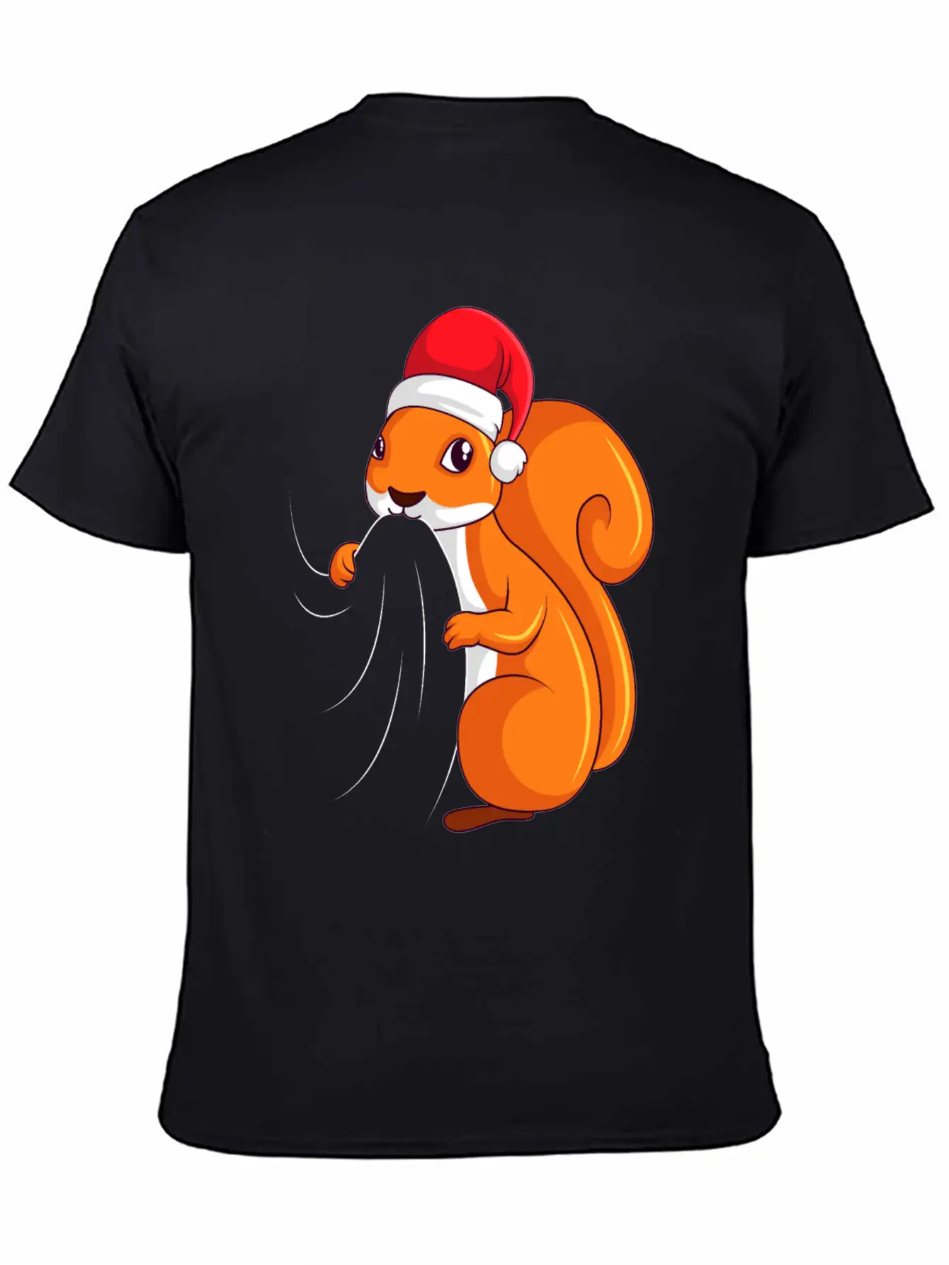 Squirrel Christmas Children Ladies Unisex Casual T-Shirt – Clean Design For Daily Comfort