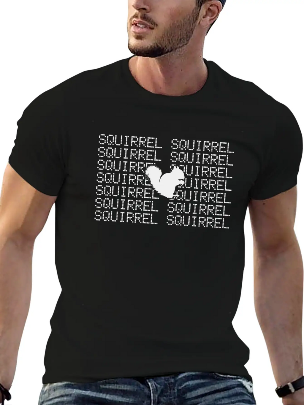 Squirrel Classic Fit Graphic Tee For Daily Comfort – Unisex Cotton Shirt