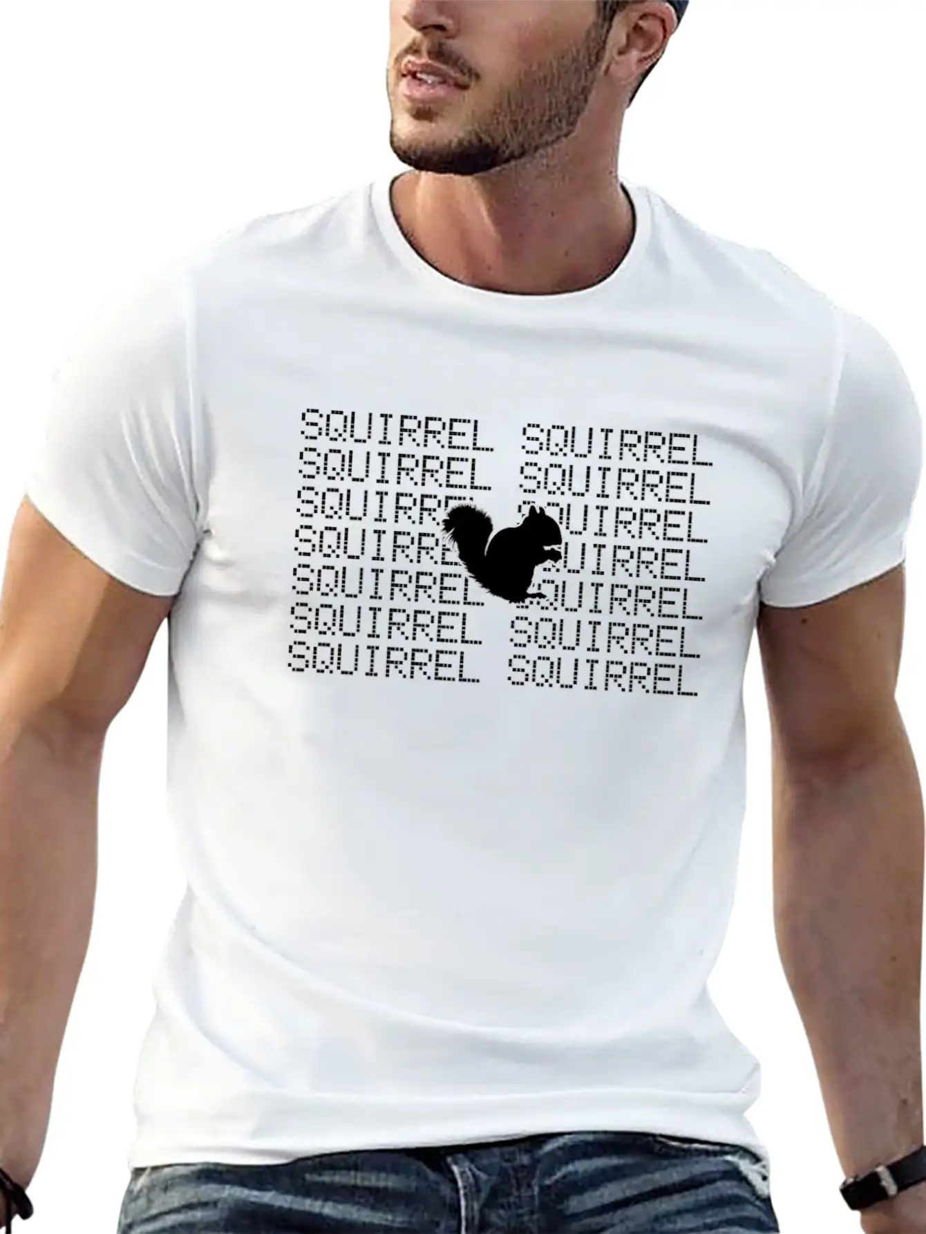 Squirrel Classic Fit Graphic Tee For Daily Comfort – Unisex Cotton Shirt