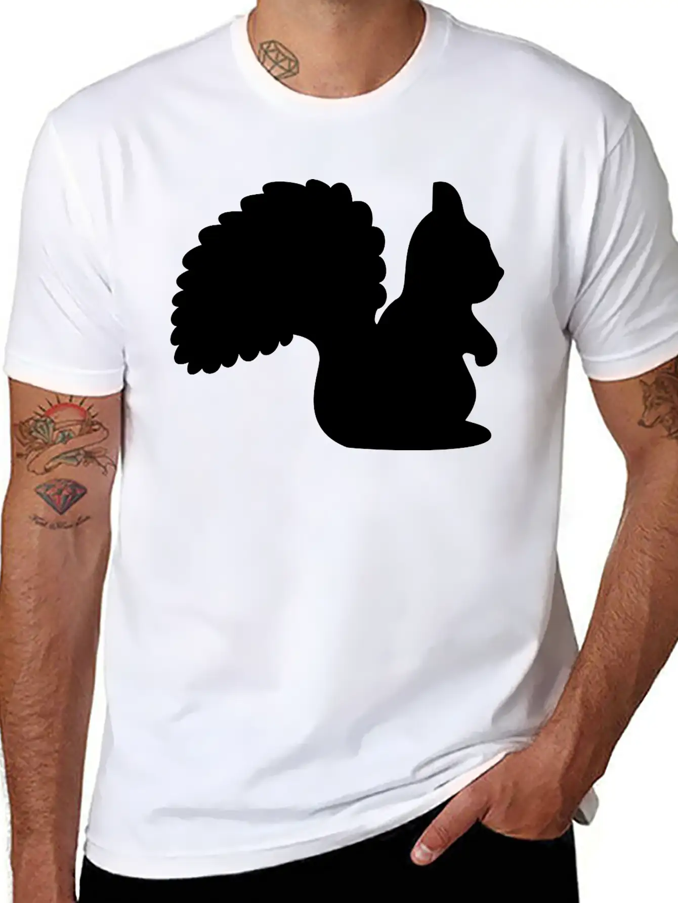 Squirrel Forest Gift Essential Cotton Tee For Daily Outfits – Unisex Style
