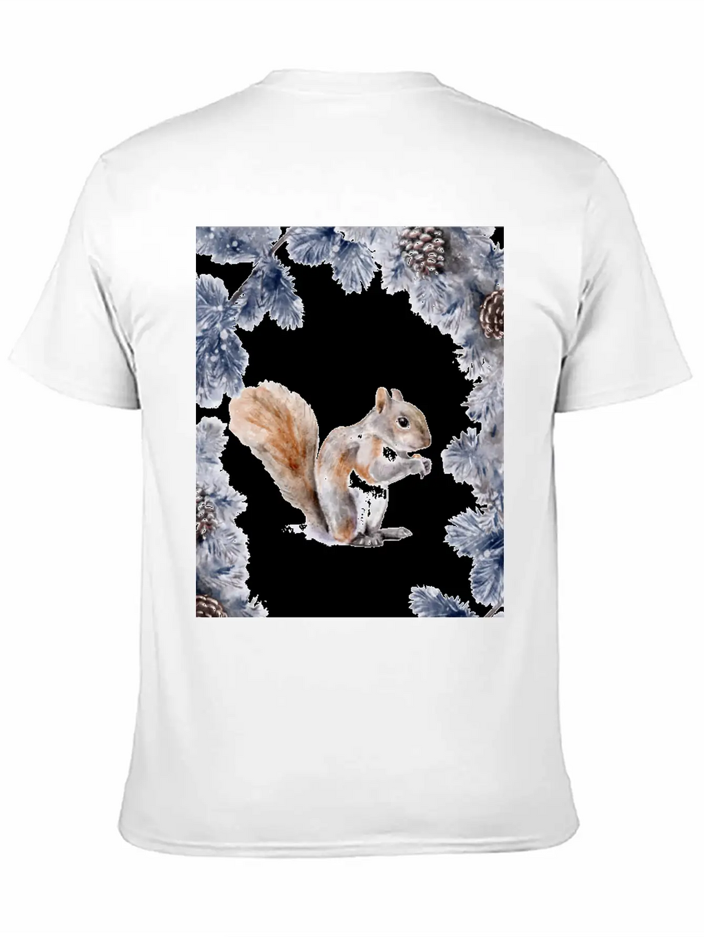 Squirrel In Winter Unisex Casual T-Shirt – Clean Design For Daily Comfort