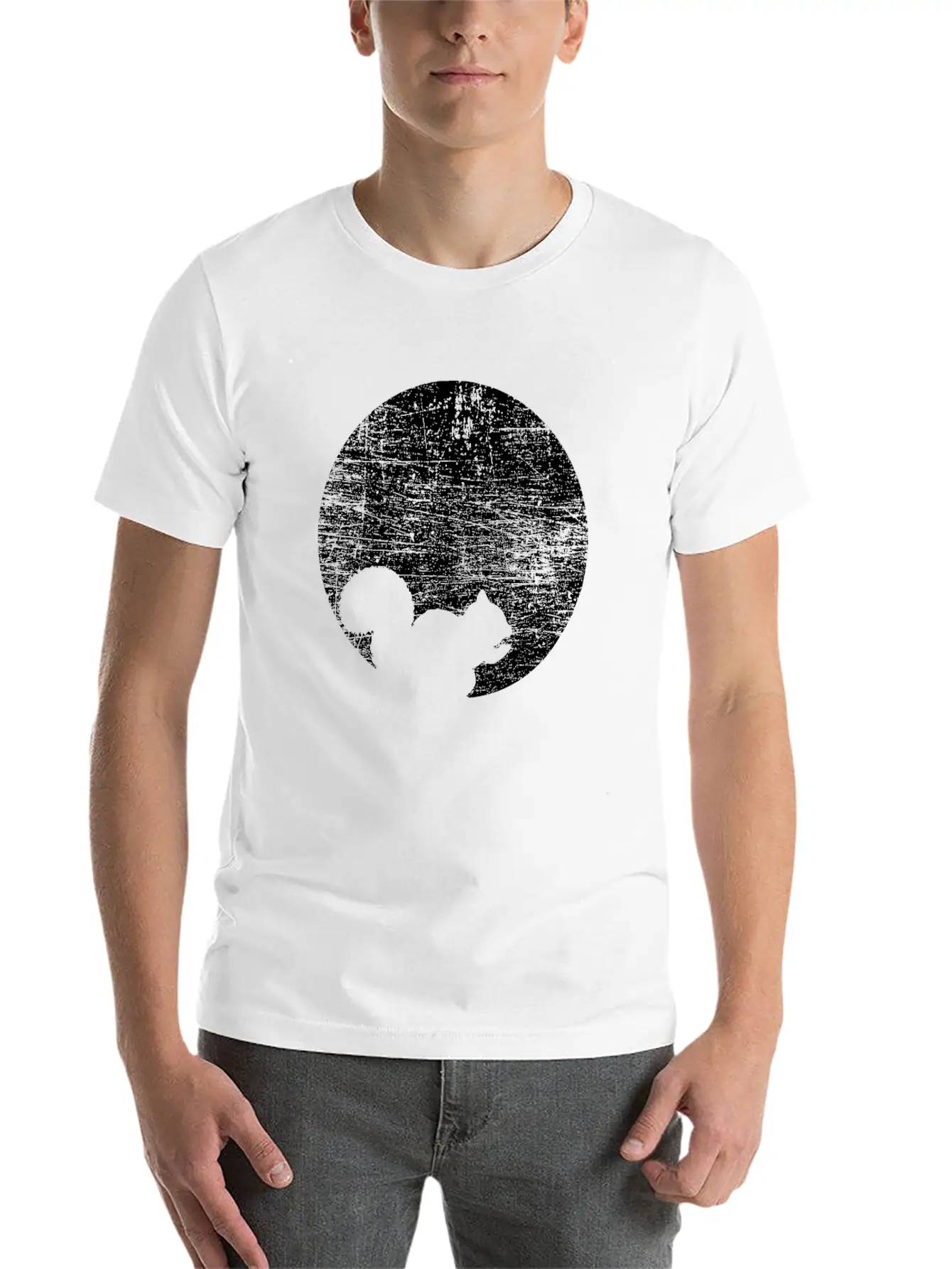 Squirrel Moon Breathable Soft Cotton T-Shirt – Timeless Casual Look