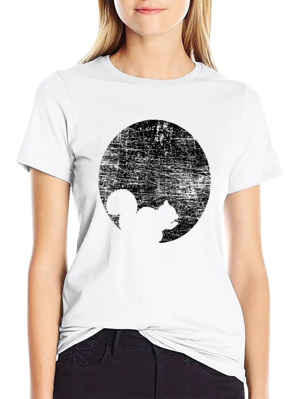 Squirrel Moon Breathable Soft Cotton T-Shirt – Timeless Casual Look