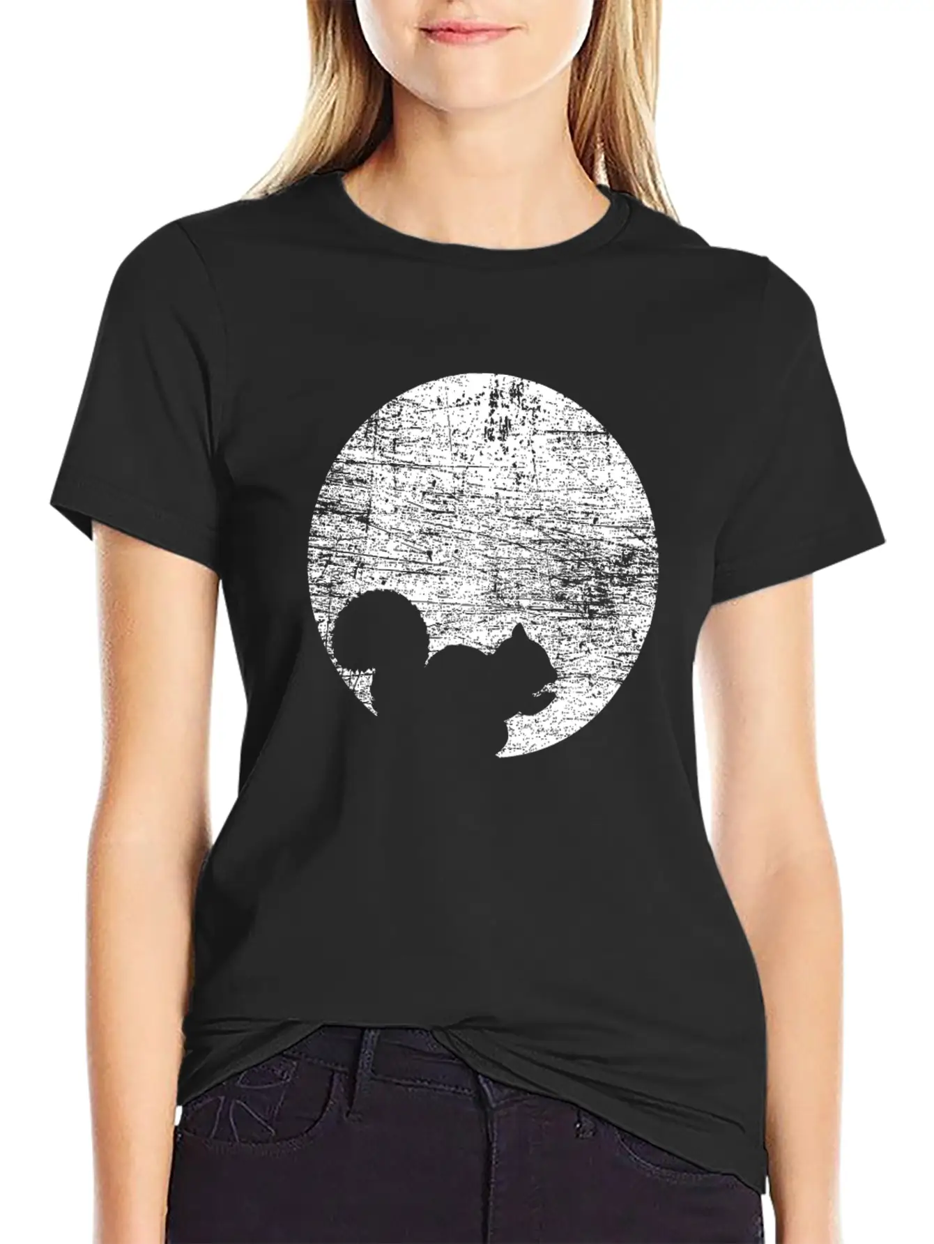 Squirrel Moon Breathable Soft Cotton T-Shirt – Timeless Casual Look