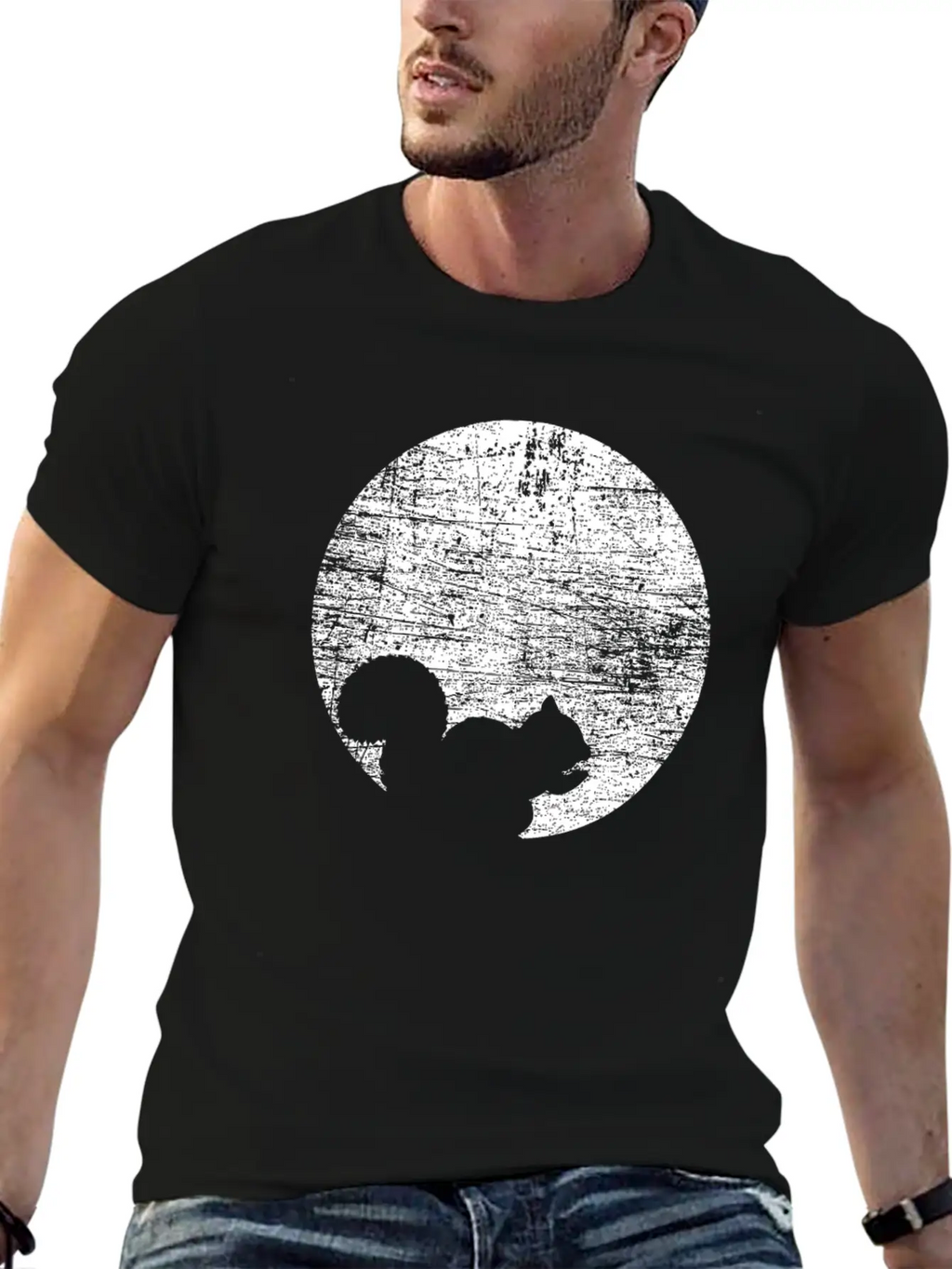 Squirrel Moon Breathable Soft Cotton T-Shirt – Timeless Casual Look