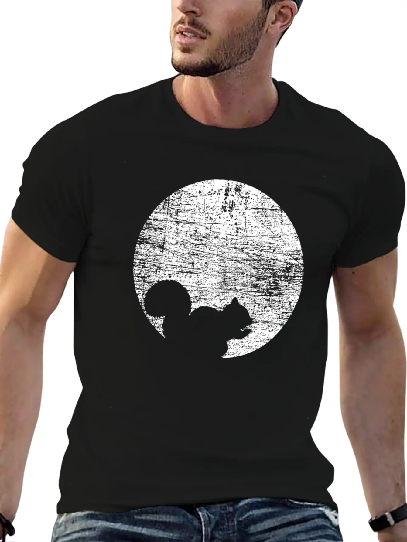Squirrel Moon Breathable Soft Cotton T-Shirt – Timeless Casual Look