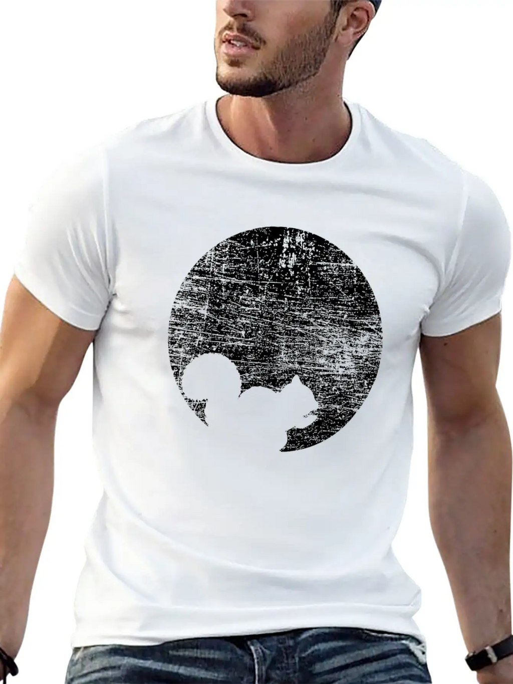 Squirrel Moon Breathable Soft Cotton T-Shirt – Timeless Casual Look