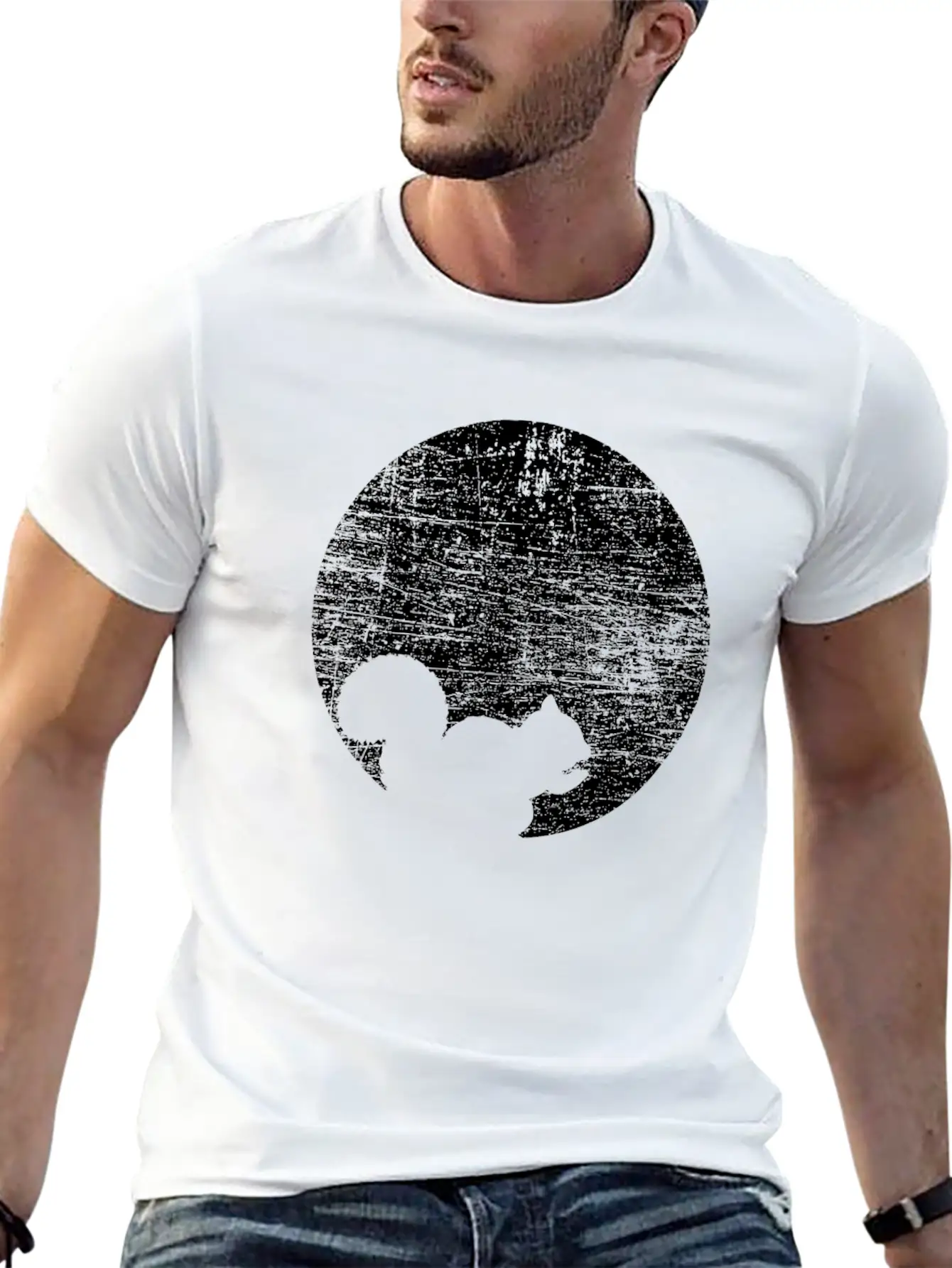 Squirrel Moon Breathable Soft Cotton T-Shirt – Timeless Casual Look
