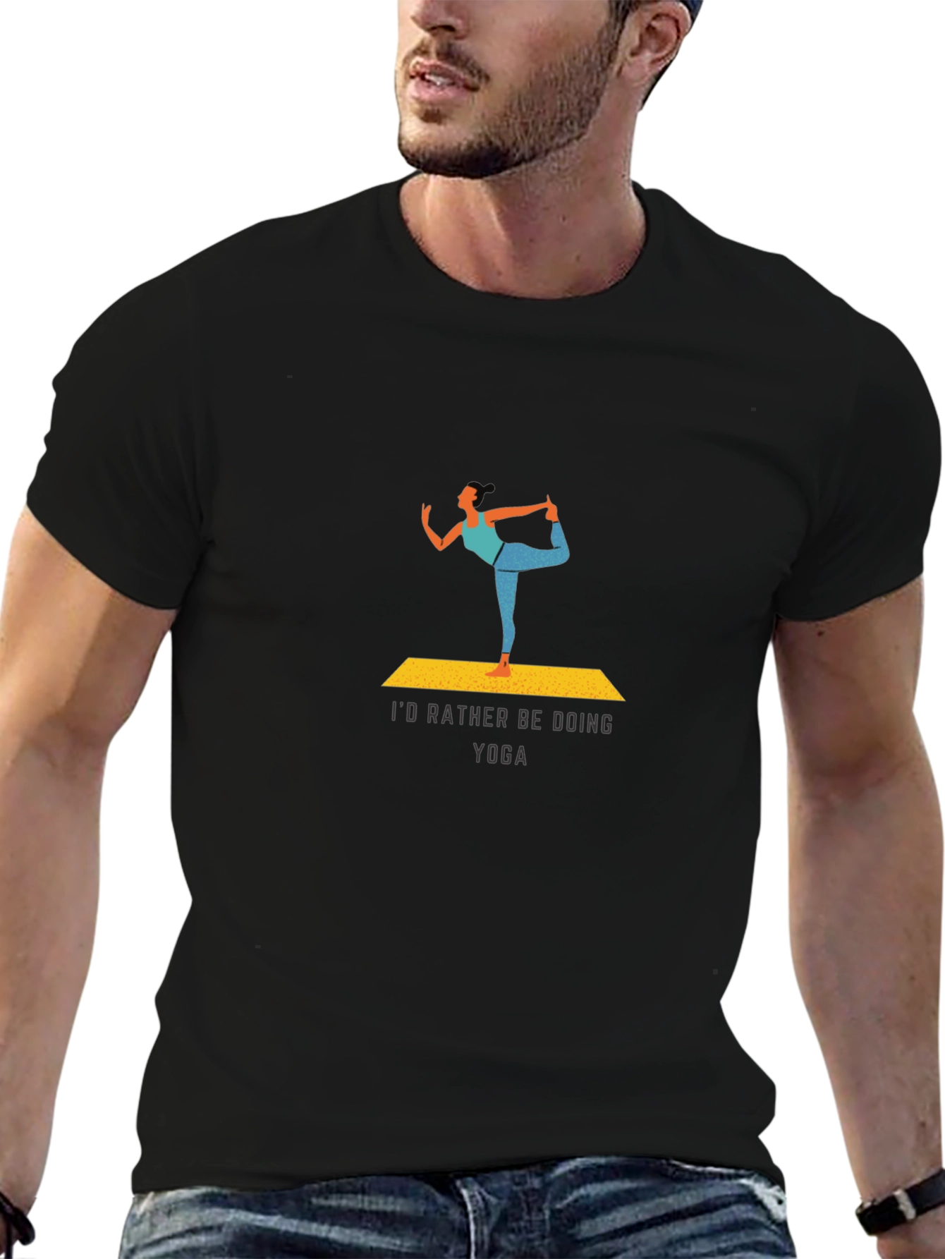 Yoga Lovers Tee: Id Rather Be Doing Yoga