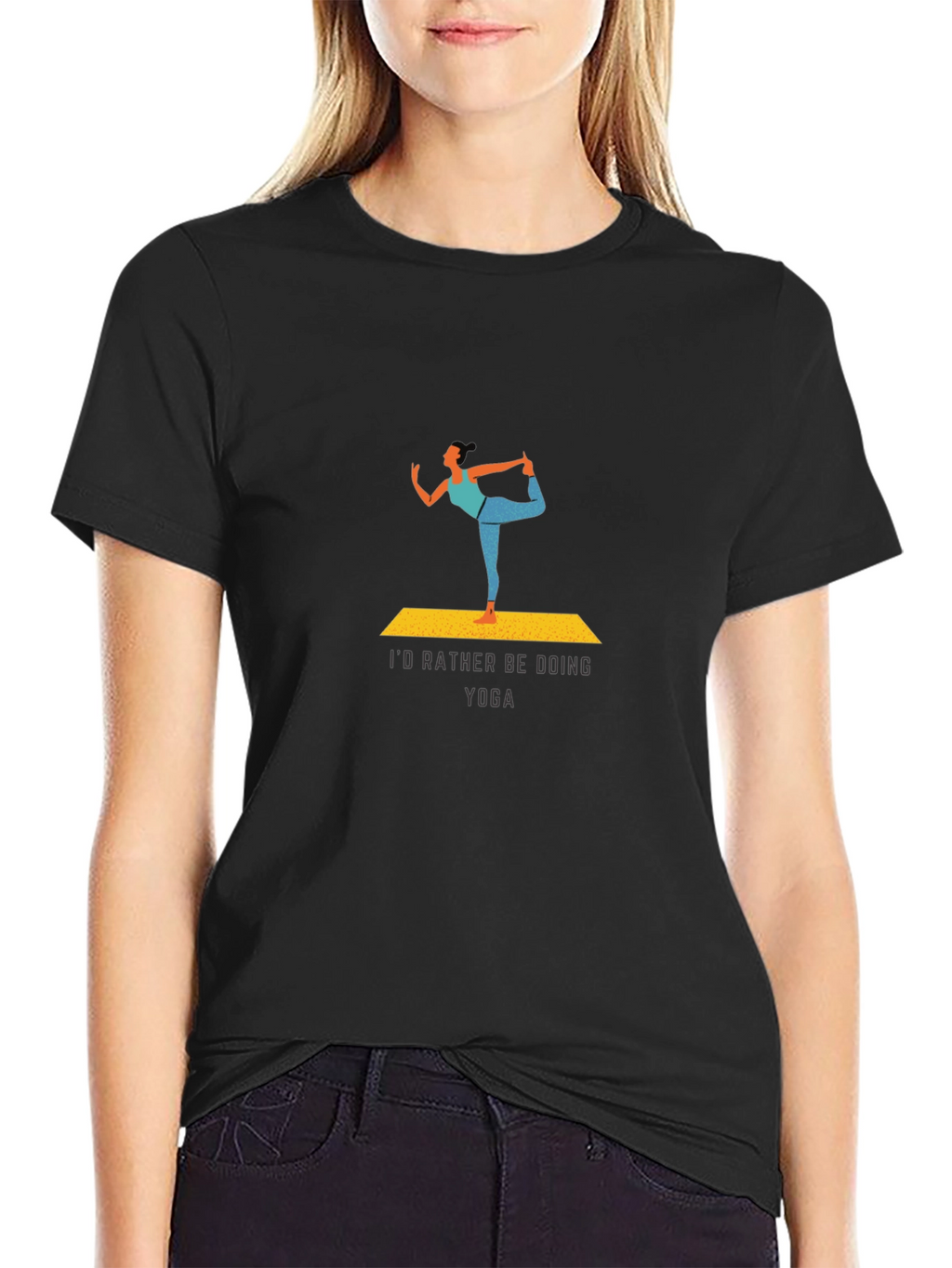 Yoga Lovers Tee: Id Rather Be Doing Yoga