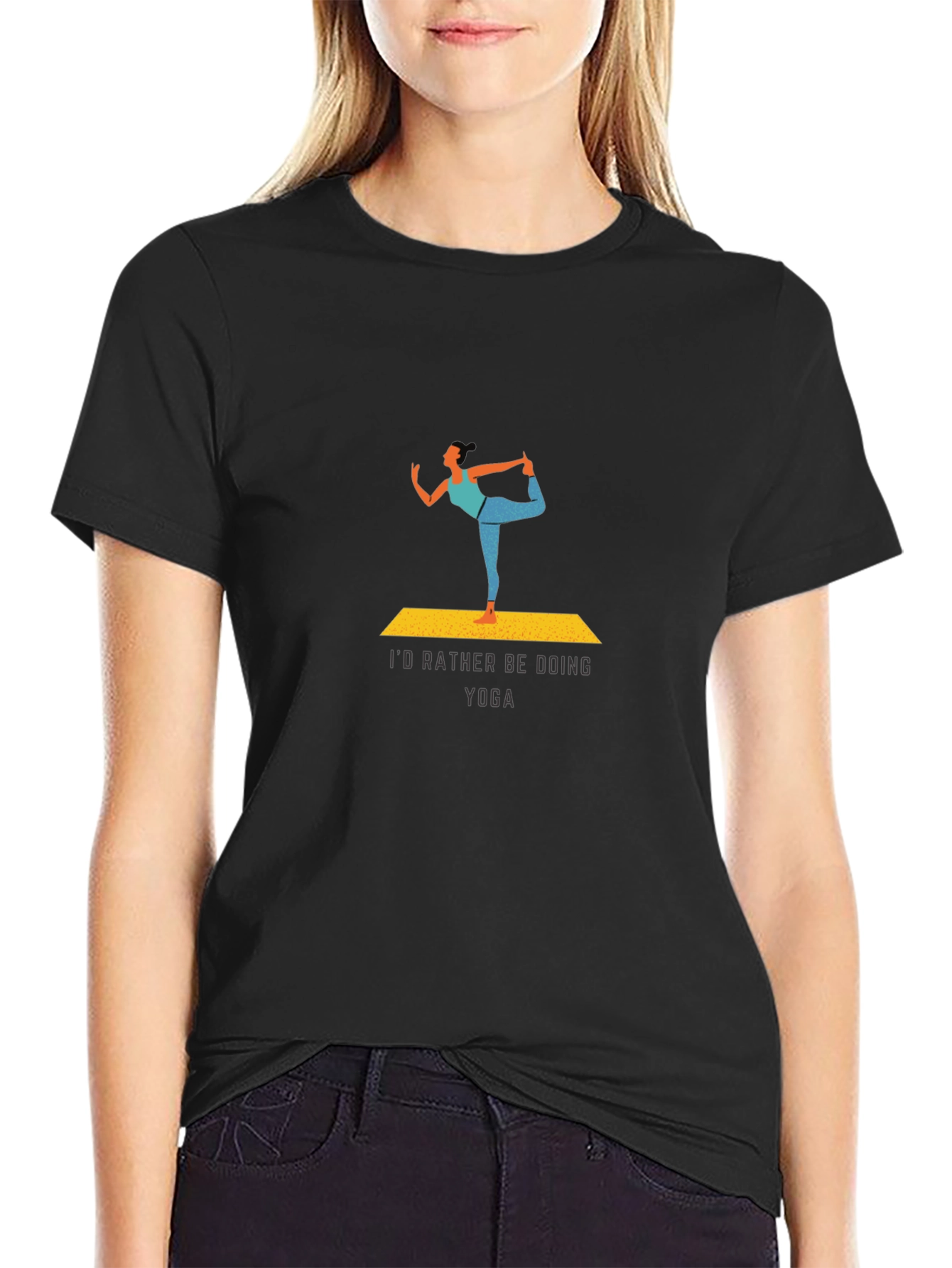 Yoga Lovers Tee: Id Rather Be Doing Yoga