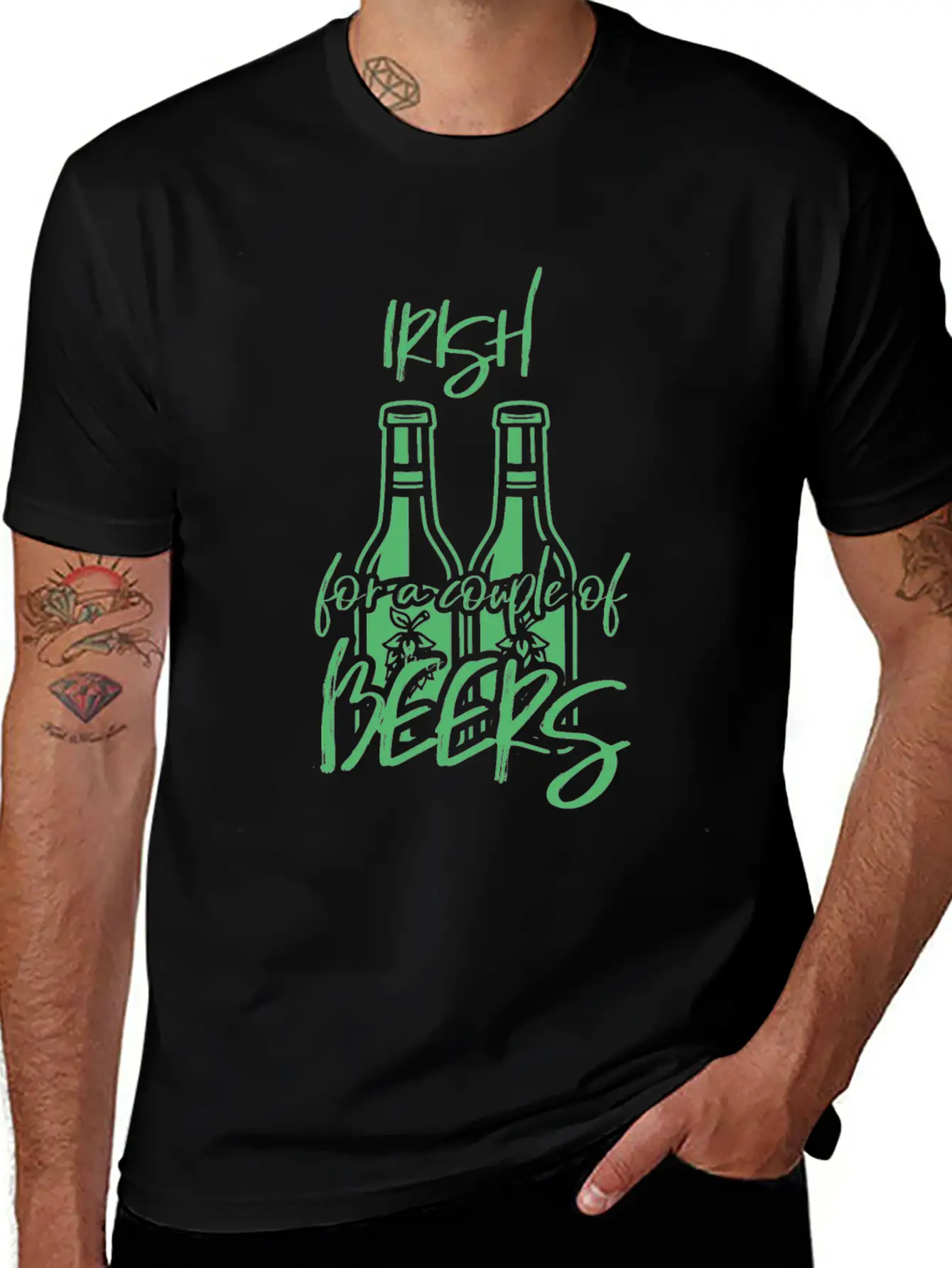 St Patricks Day Irish Unisex Short Sleeve Soft Cotton T-Shirt – Casual Everyday Wear