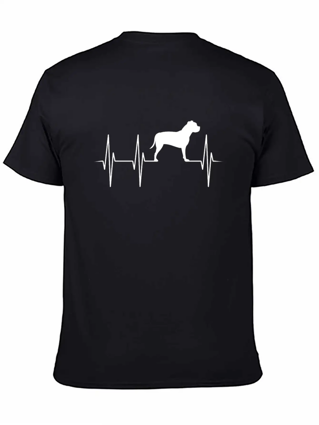 Staffordshire Terrier Fighting Dog Heartbeat Gift Essential Cotton Tee For Daily Outfits – Unisex Style