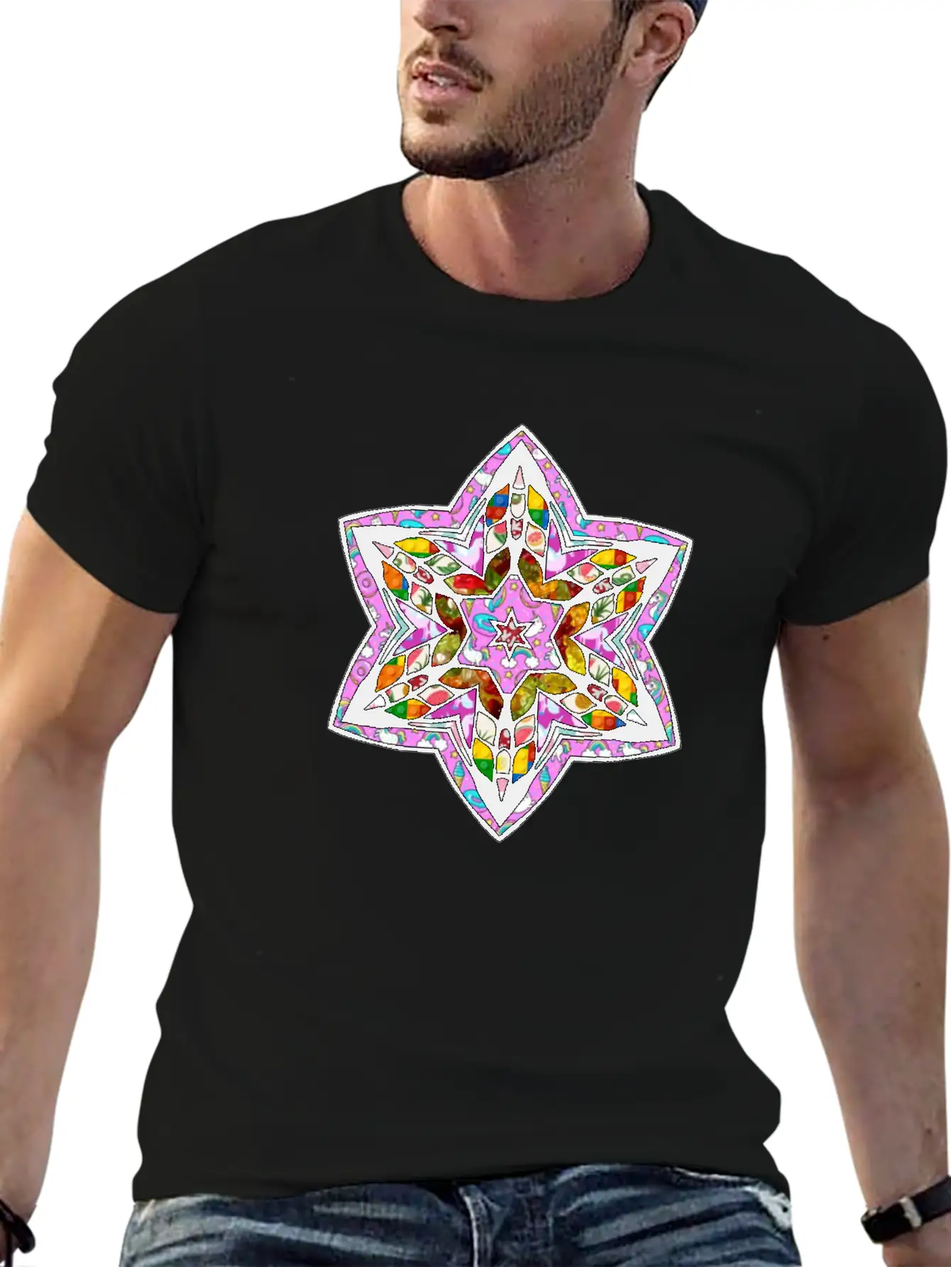 Stained Star Unisex Casual T-Shirt – Clean Design For Daily Comfort