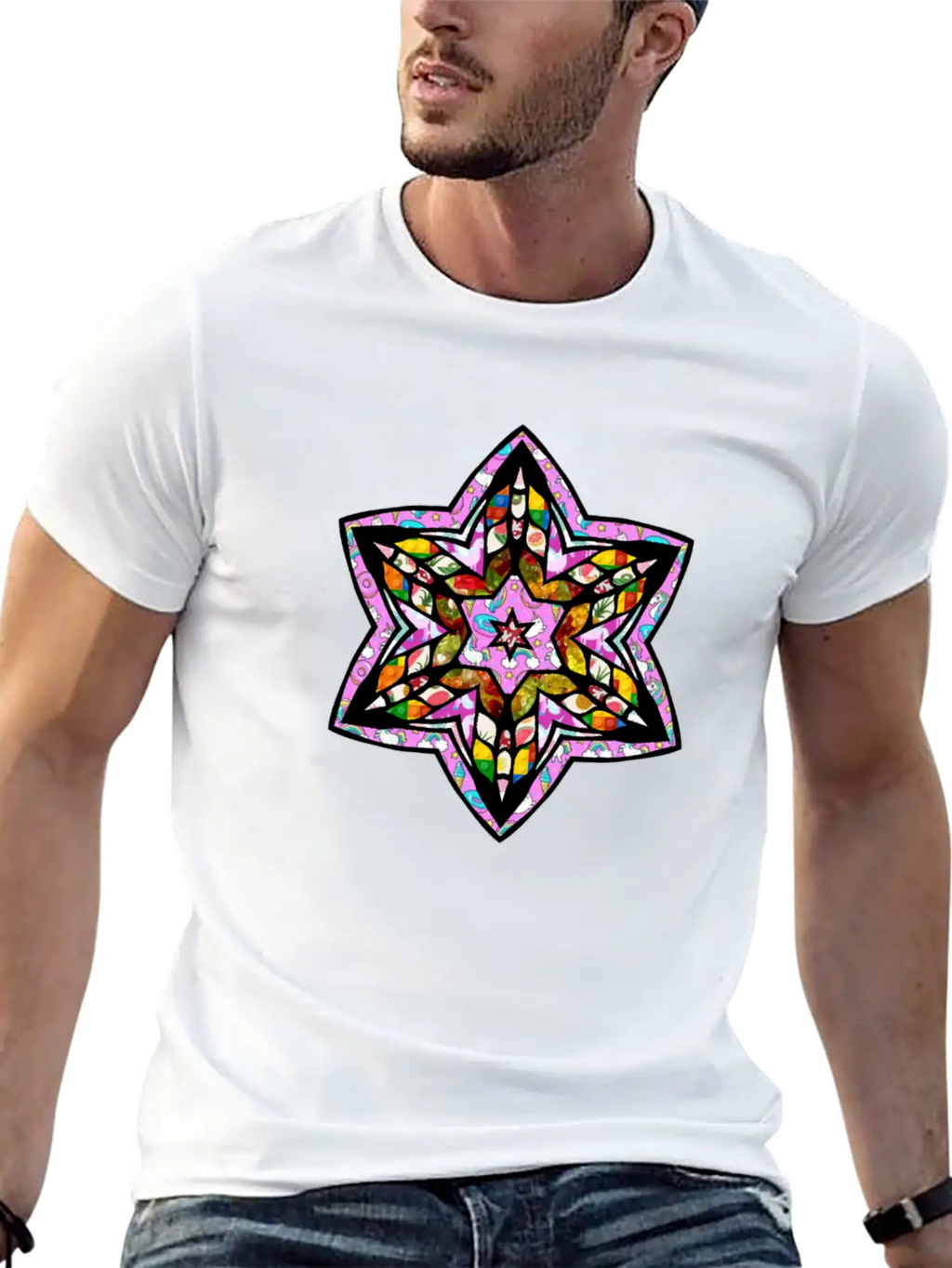 Stained Star Unisex Casual T-Shirt – Clean Design For Daily Comfort