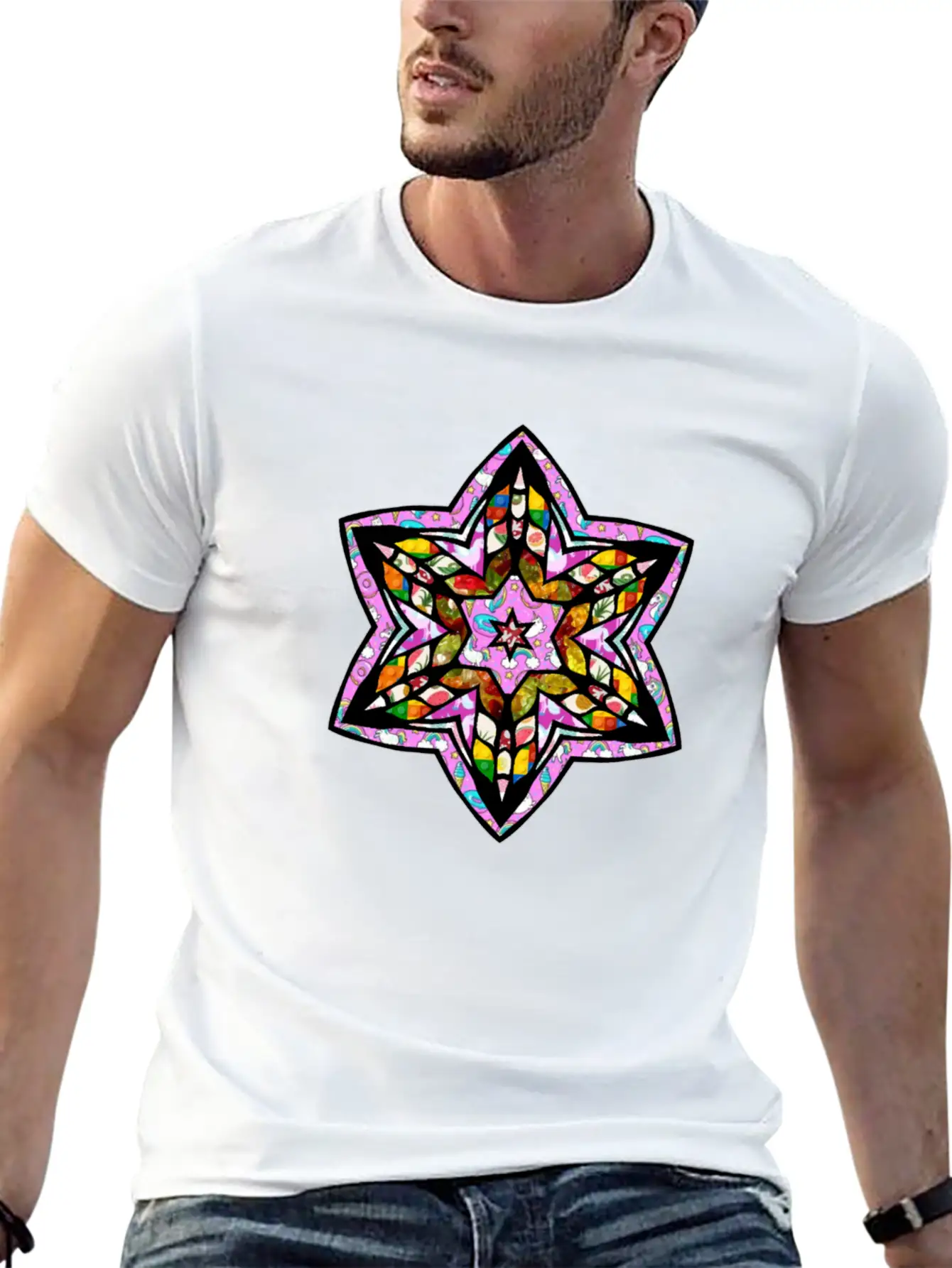 Stained Star Unisex Casual T-Shirt – Clean Design For Daily Comfort