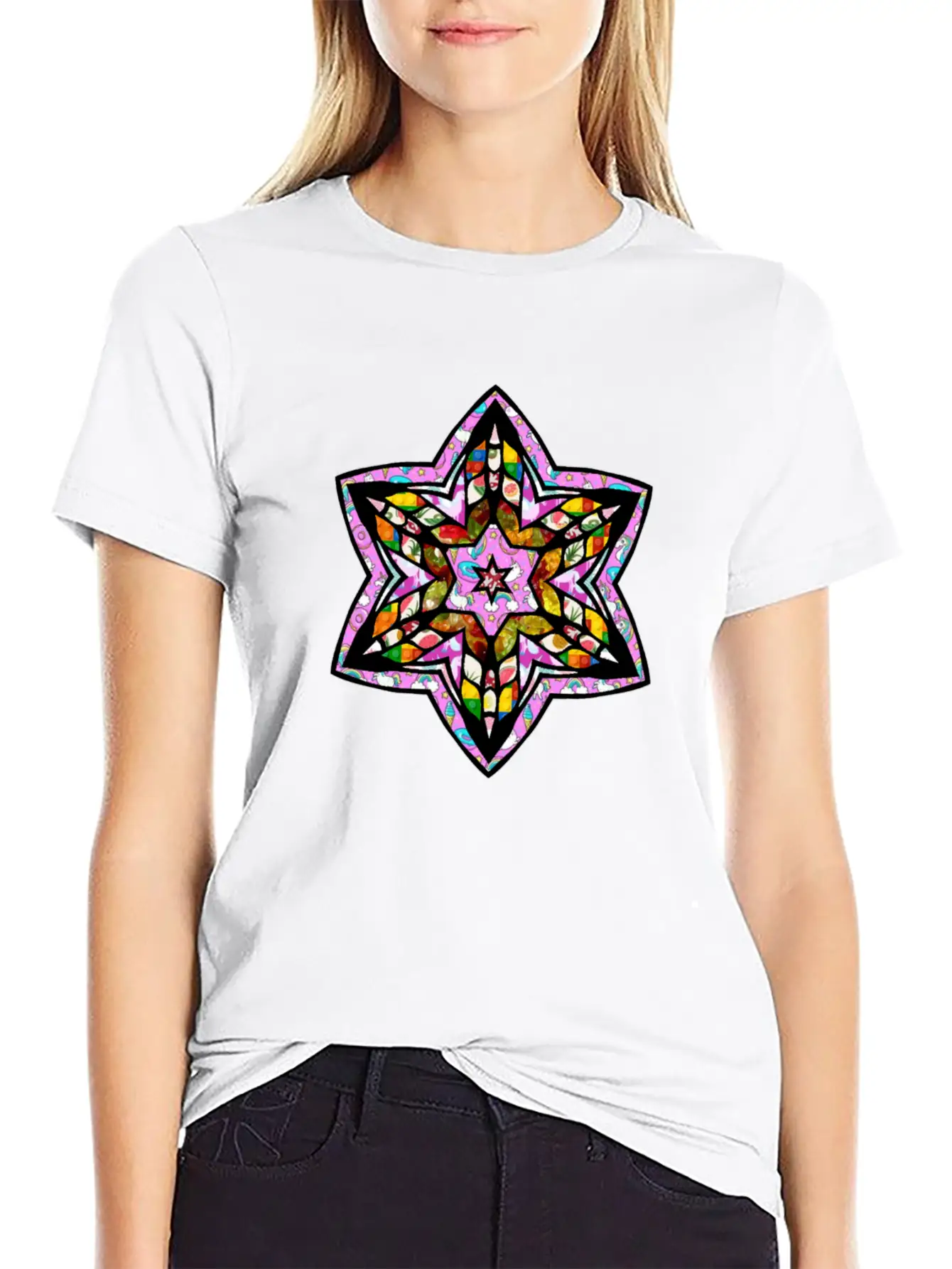 Stained Star Unisex Casual T-Shirt – Clean Design For Daily Comfort