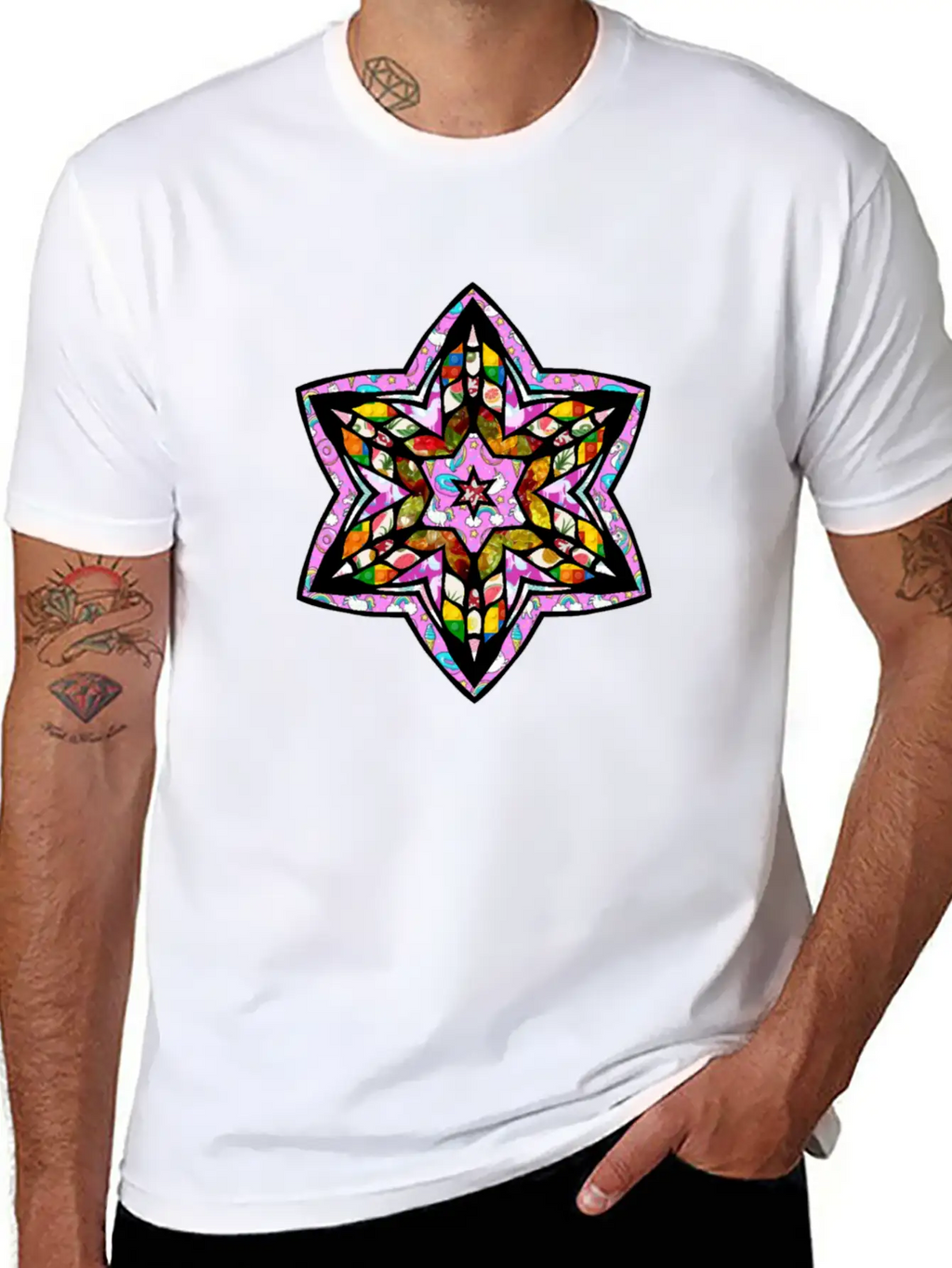 Stained Star Unisex Casual T-Shirt – Clean Design For Daily Comfort