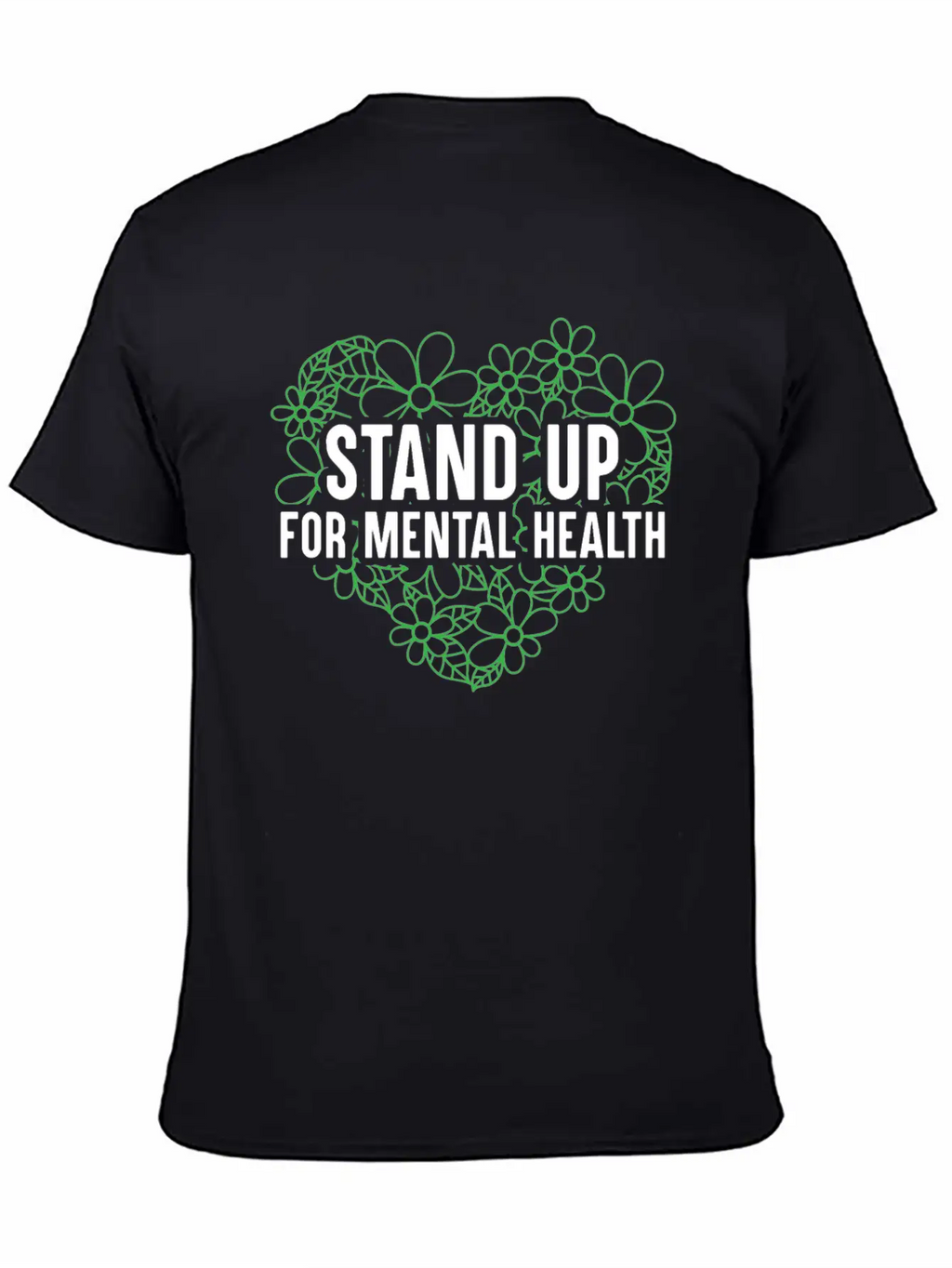 Stand Up For Mental Health Support End The Stigma Unisex Casual T-Shirt – Clean Design For Daily Comfort