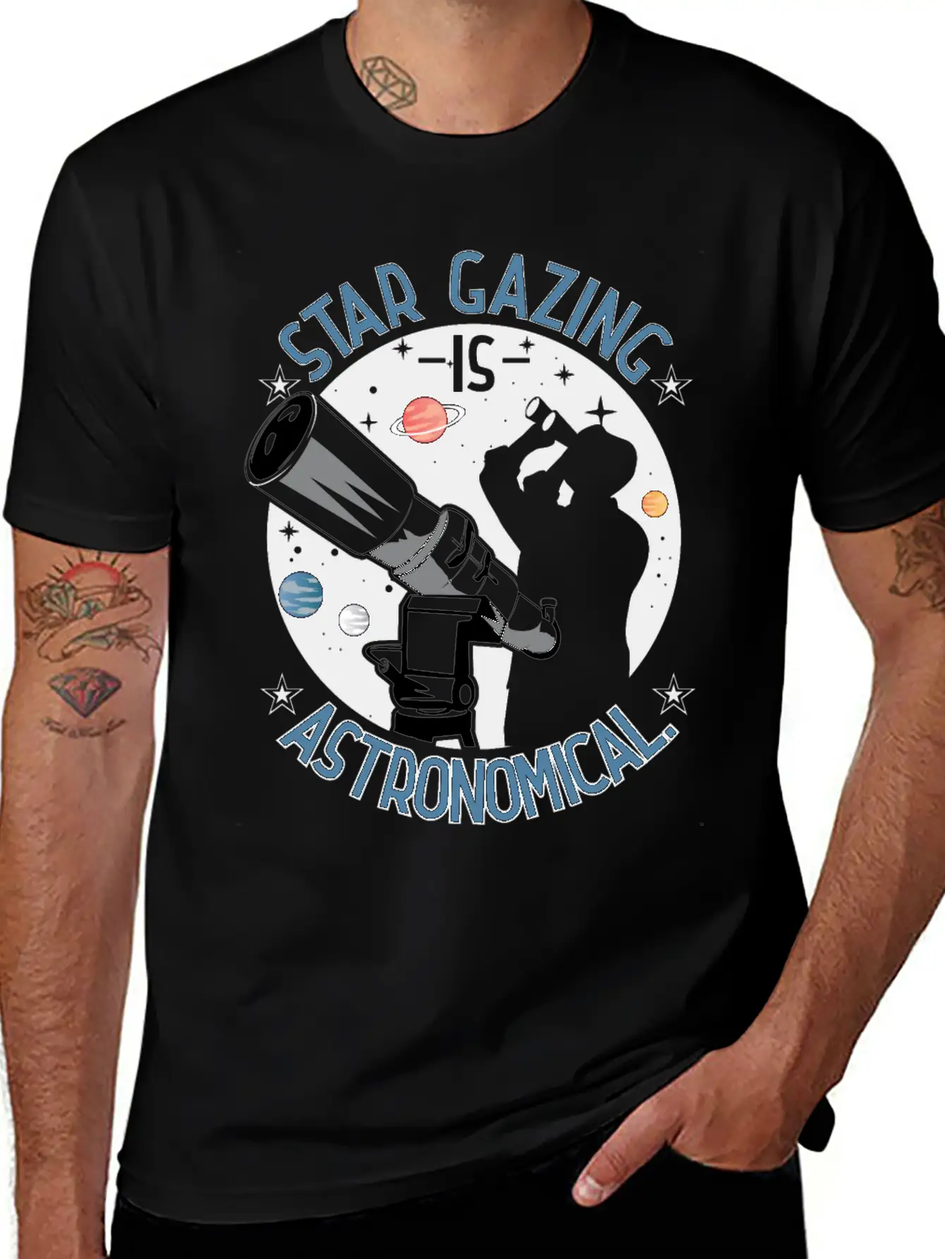 Star Gazing Is Astronomical. Essential Cotton Tee For Daily Outfits – Unisex Style