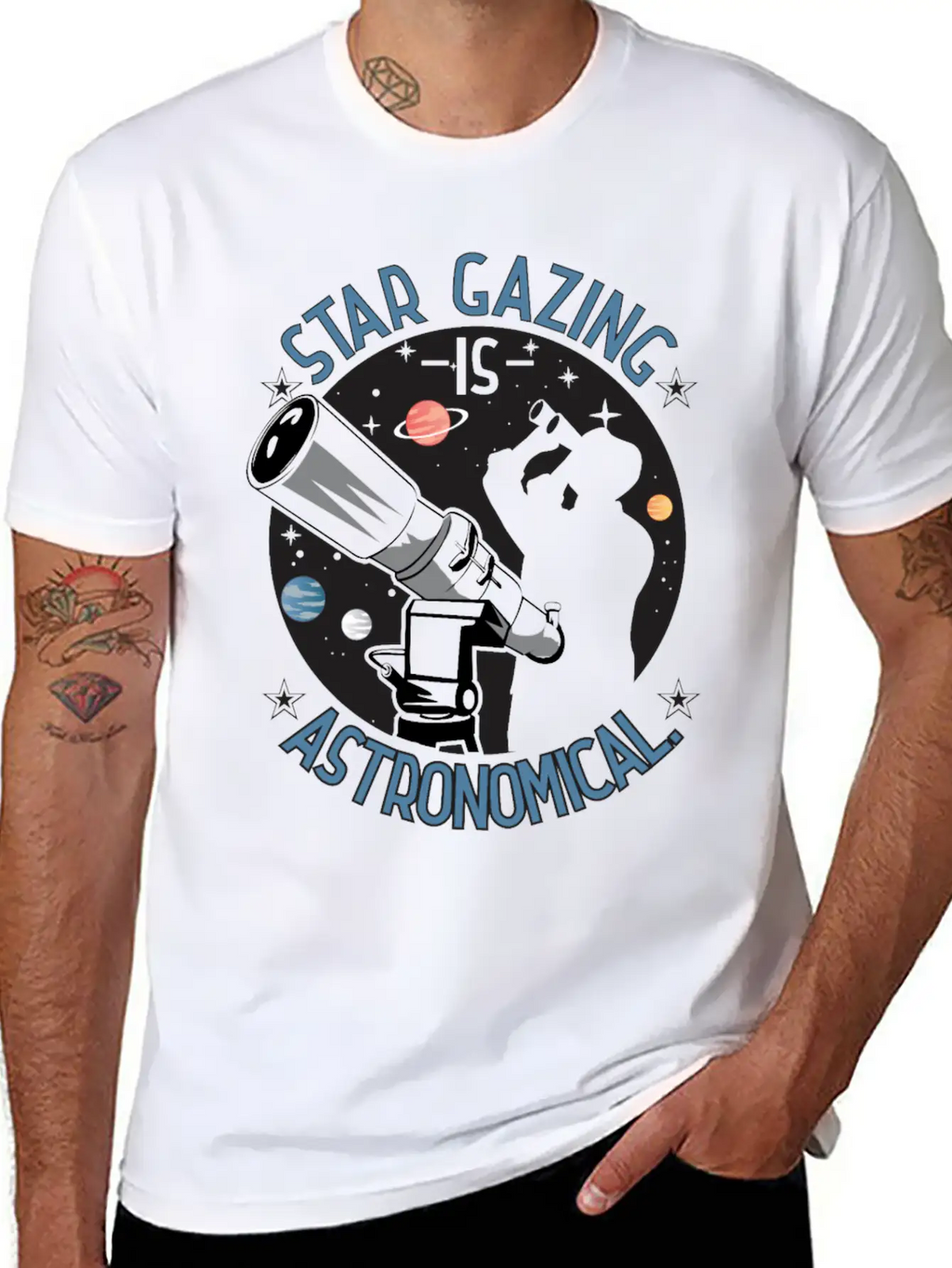 Star Gazing Is Astronomical. Essential Cotton Tee For Daily Outfits – Unisex Style
