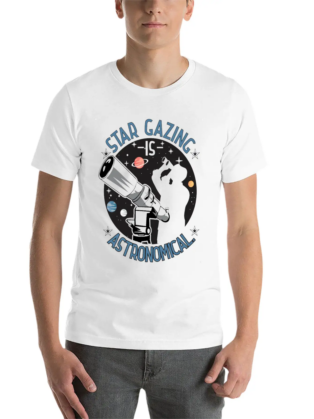 Star Gazing Is Astronomical. Essential Cotton Tee For Daily Outfits – Unisex Style