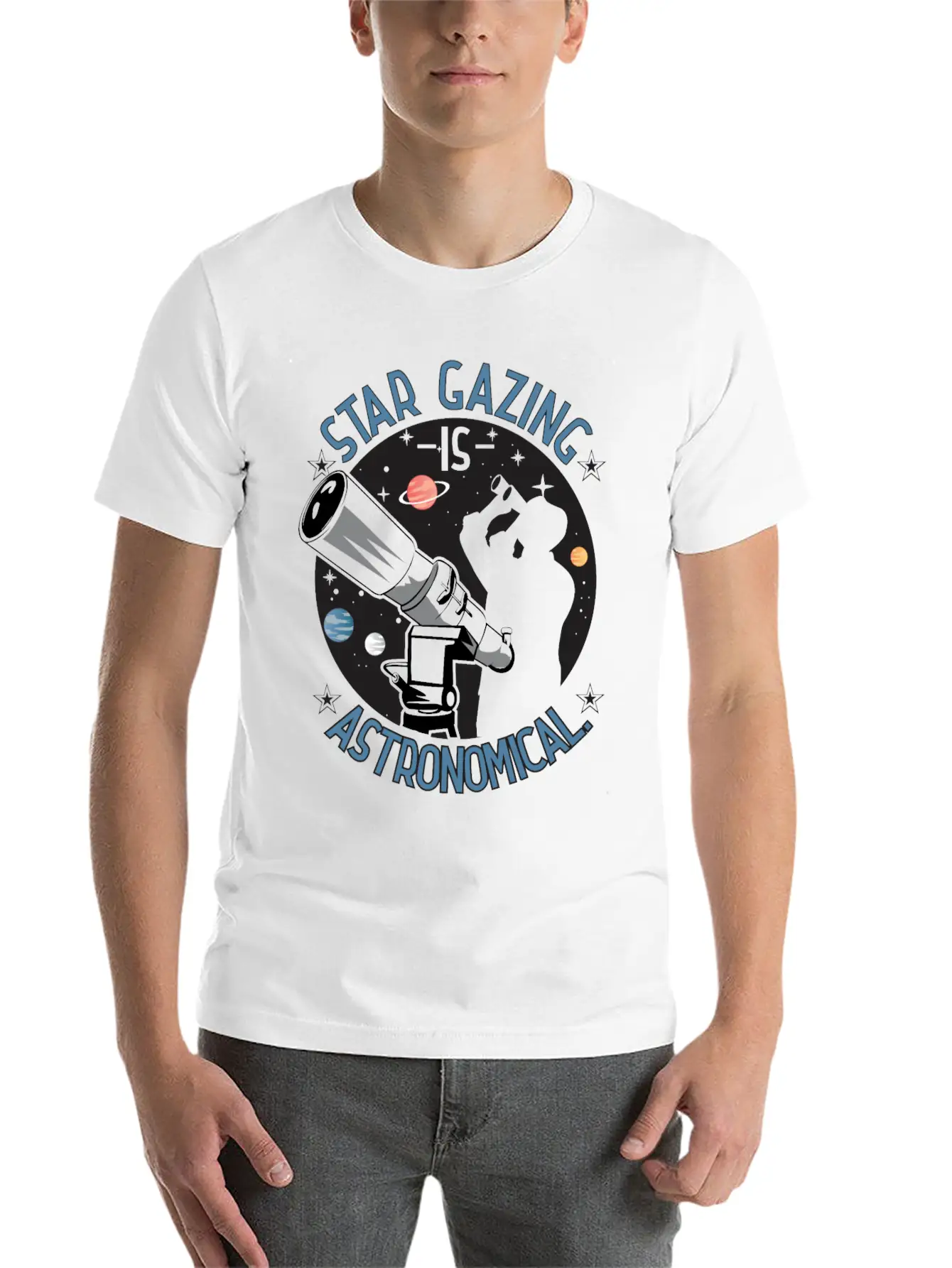 Star Gazing Is Astronomical. Essential Cotton Tee For Daily Outfits – Unisex Style