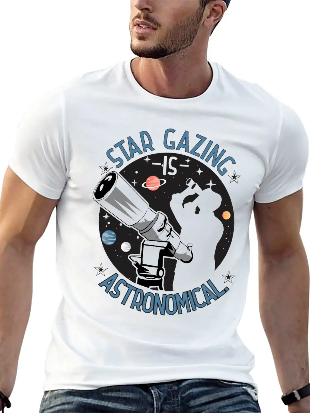 Star Gazing Is Astronomical. Essential Cotton Tee For Daily Outfits – Unisex Style