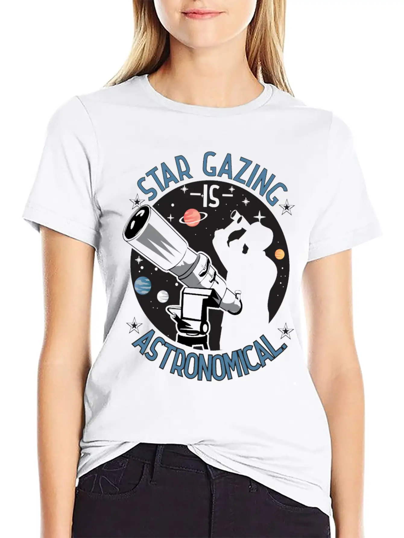Star Gazing Is Astronomical. Essential Cotton Tee For Daily Outfits – Unisex Style