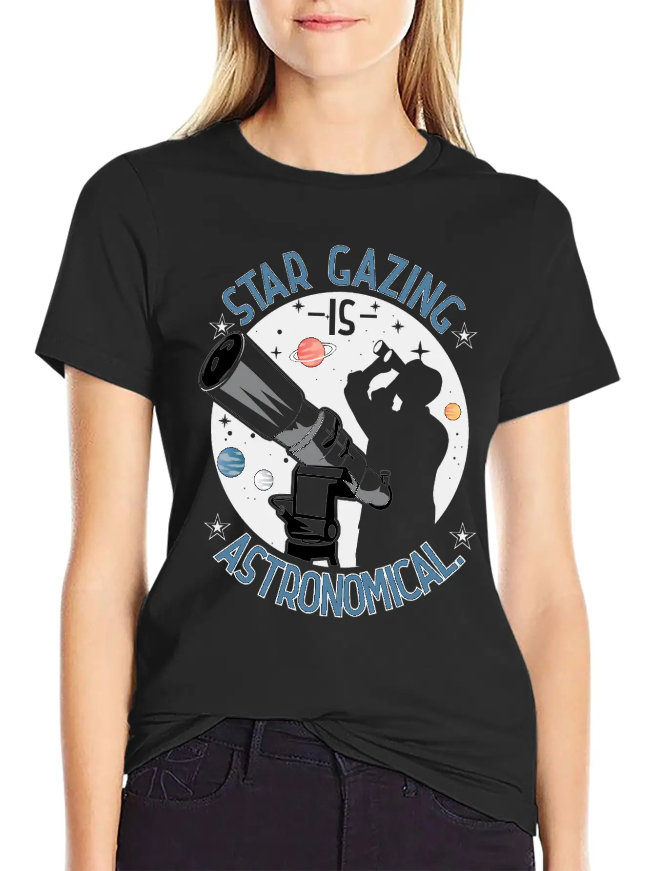 Star Gazing Is Astronomical. Essential Cotton Tee For Daily Outfits – Unisex Style