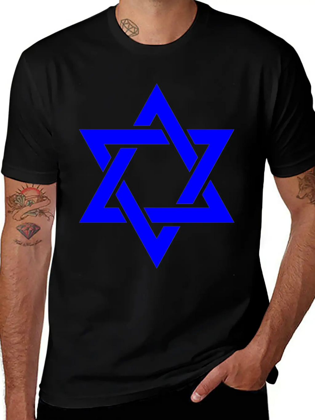 Star Of David Symbol Unisex Casual T-Shirt – Clean Design For Daily Comfort