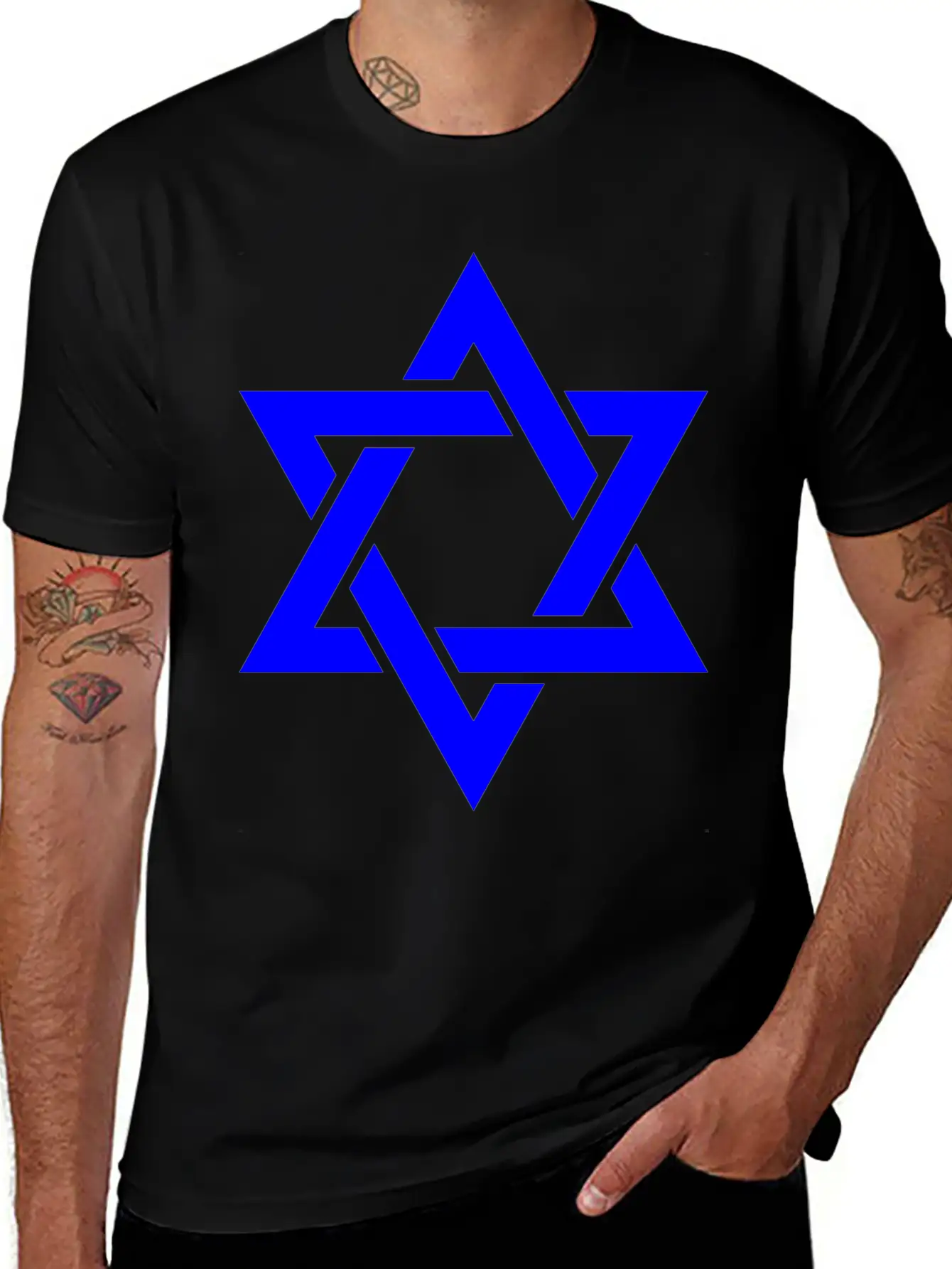 Star Of David Symbol Unisex Casual T-Shirt – Clean Design For Daily Comfort