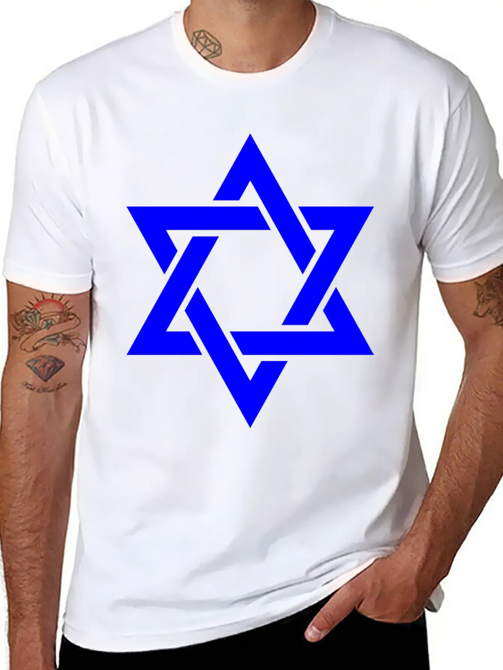 Star Of David Symbol Unisex Casual T-Shirt – Clean Design For Daily Comfort
