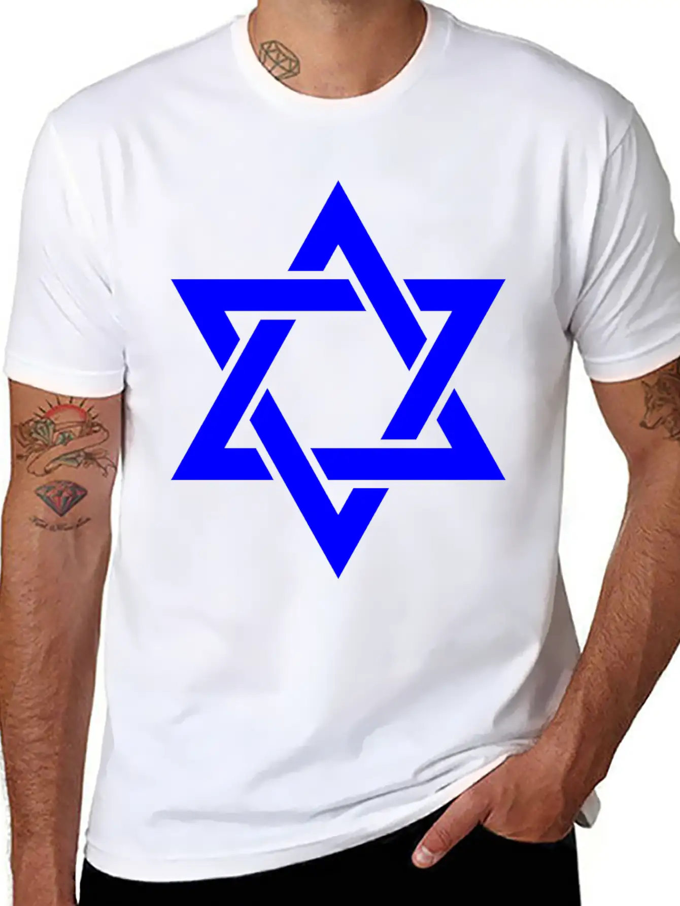 Star Of David Symbol Unisex Casual T-Shirt – Clean Design For Daily Comfort