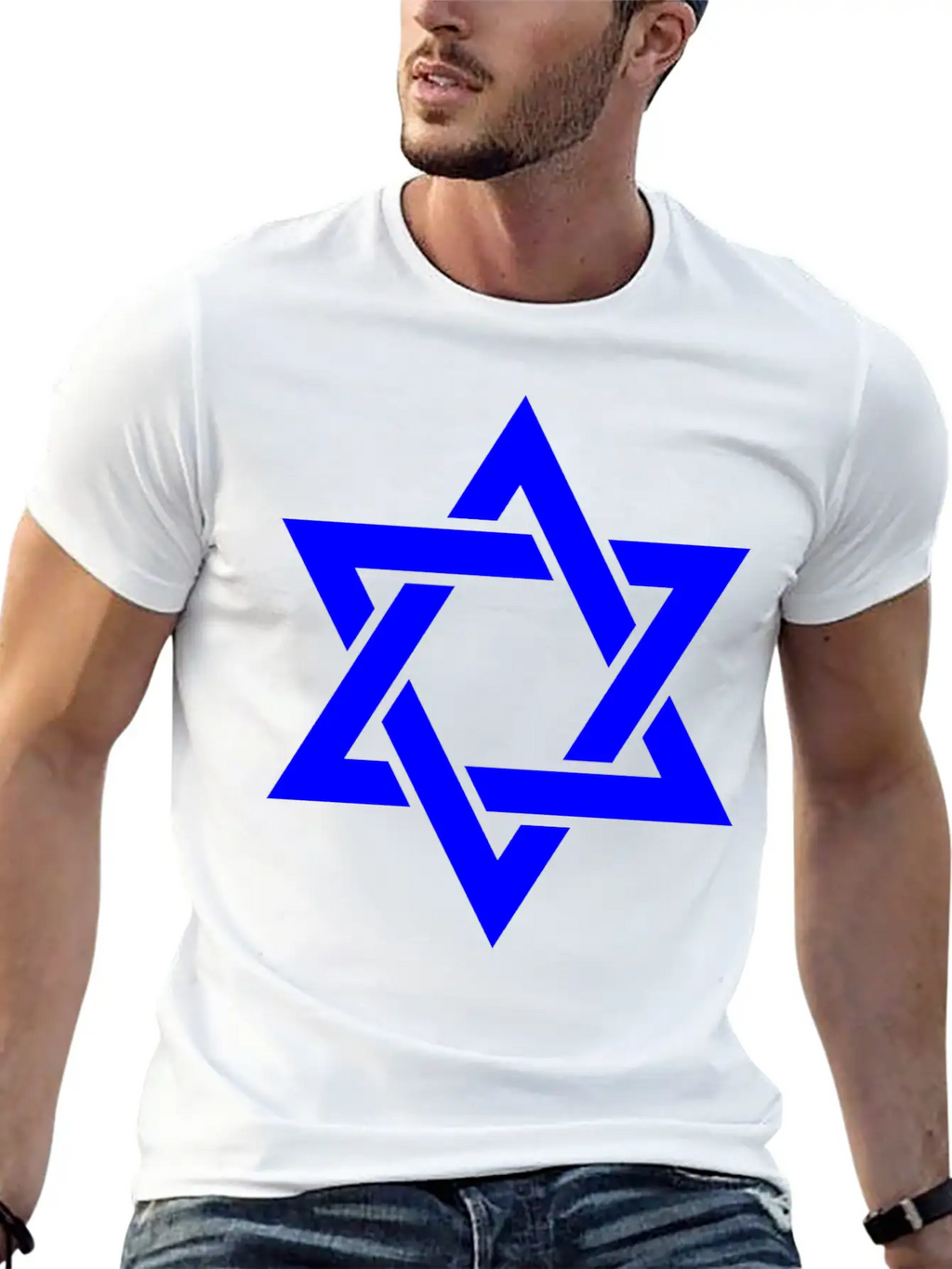 Star Of David Symbol Unisex Casual T-Shirt – Clean Design For Daily Comfort