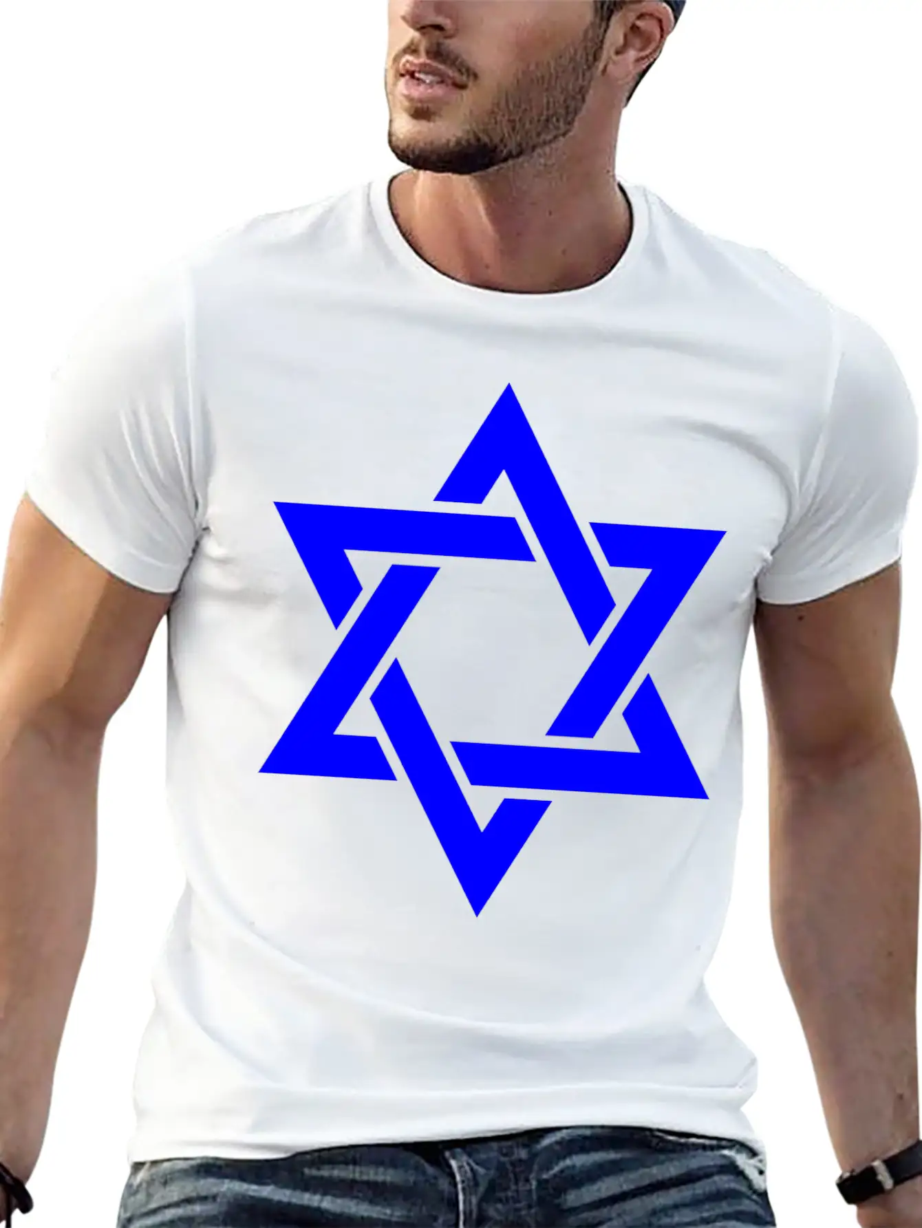 Star Of David Symbol Unisex Casual T-Shirt – Clean Design For Daily Comfort