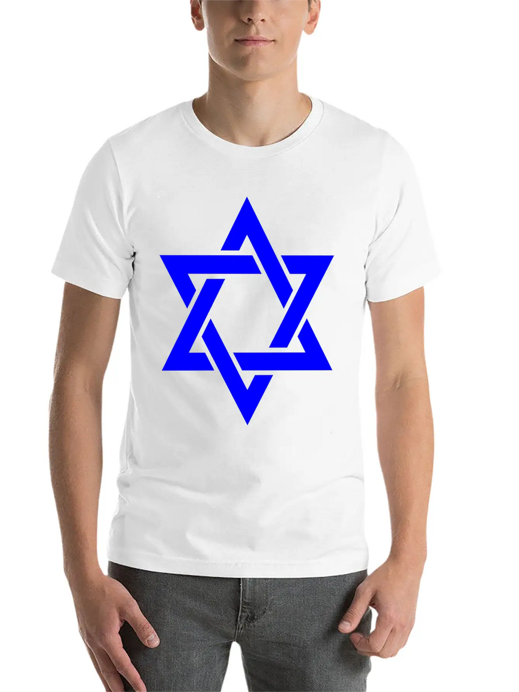 Star Of David Symbol Unisex Casual T-Shirt – Clean Design For Daily Comfort
