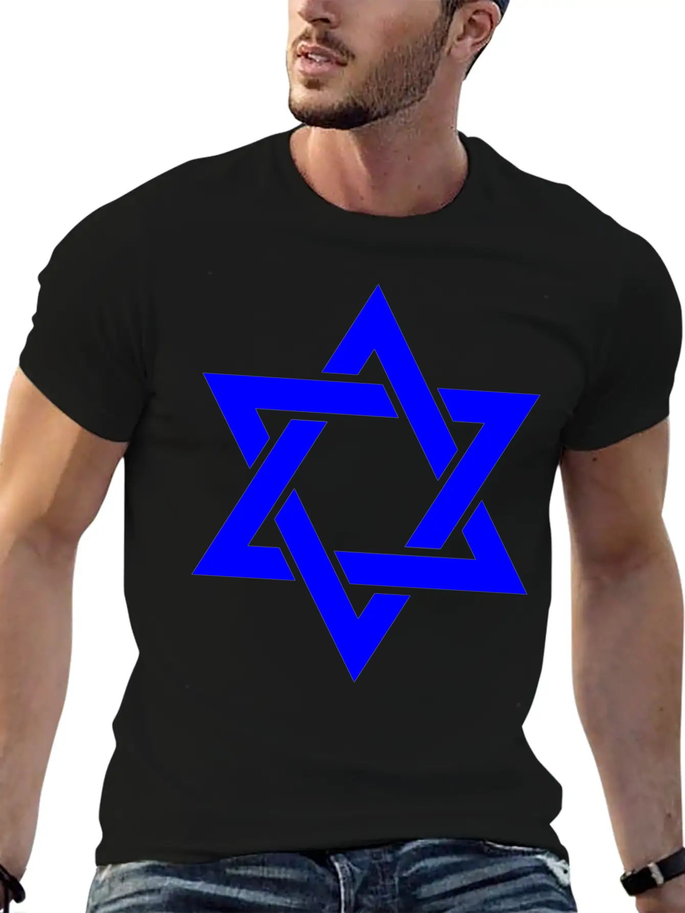 Star Of David Symbol Unisex Casual T-Shirt – Clean Design For Daily Comfort