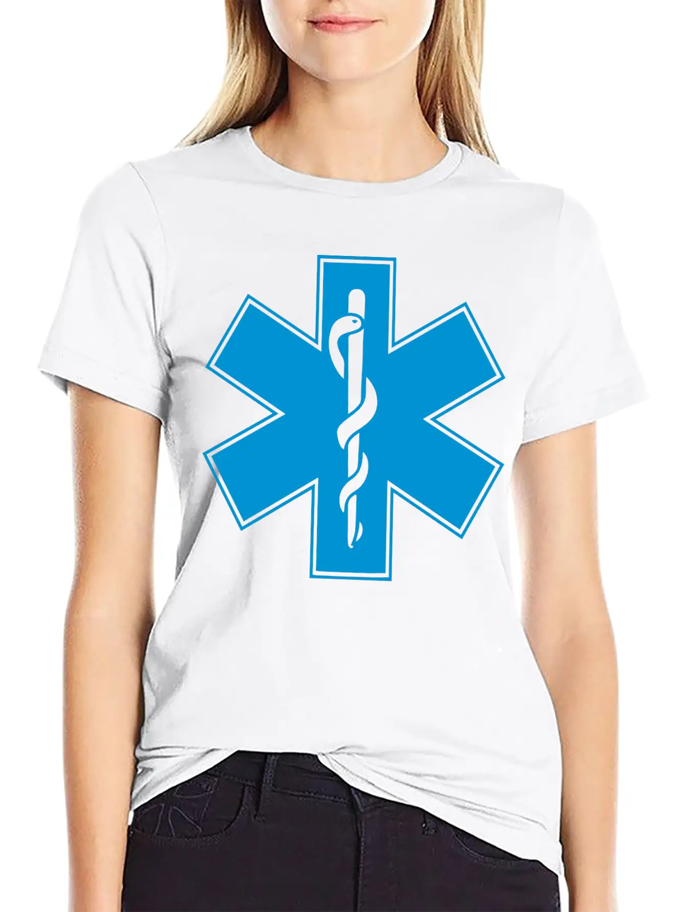 Star Of Life Unisex Short Sleeve Soft Cotton T-Shirt – Casual Everyday Wear