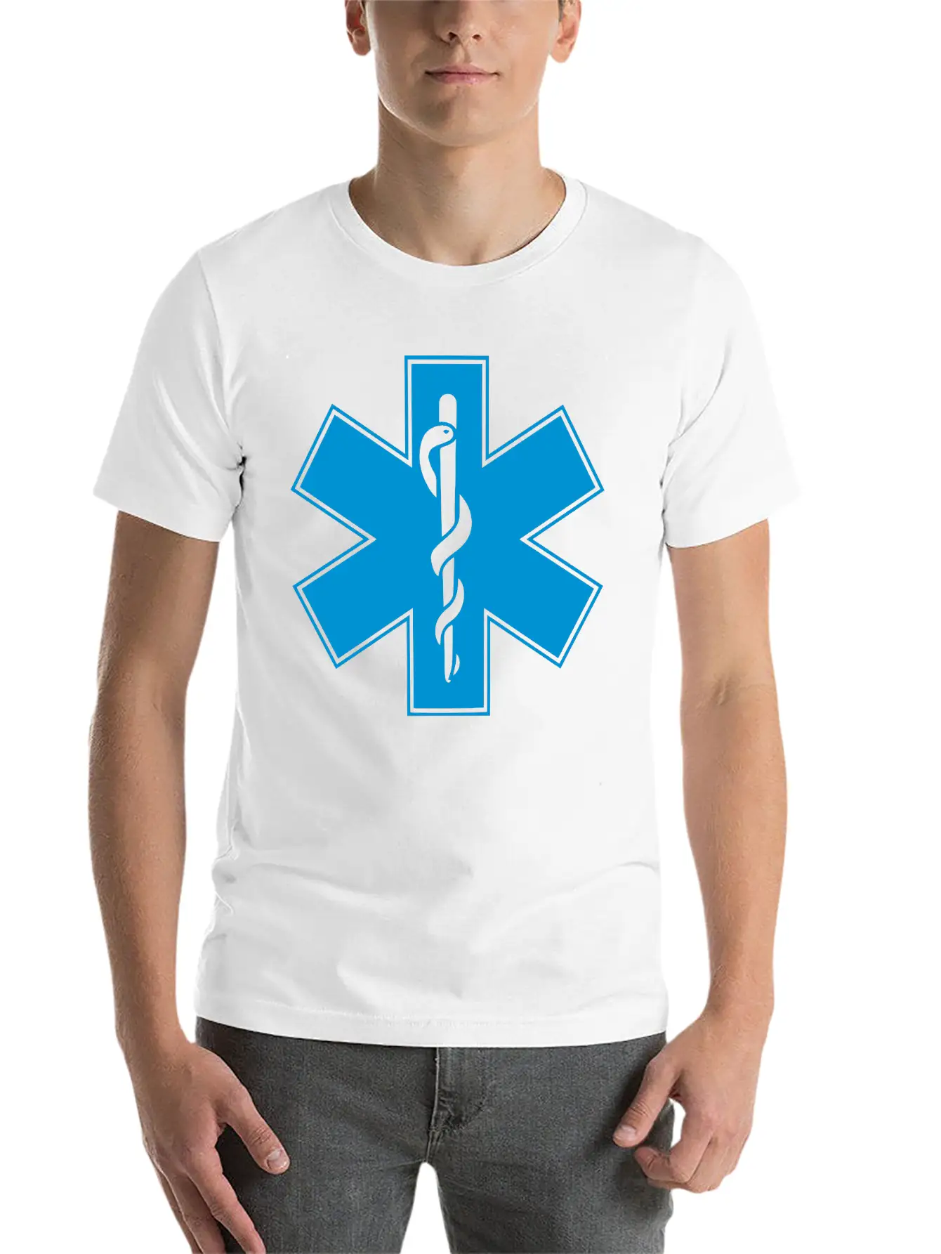 Star Of Life Unisex Short Sleeve Soft Cotton T-Shirt – Casual Everyday Wear