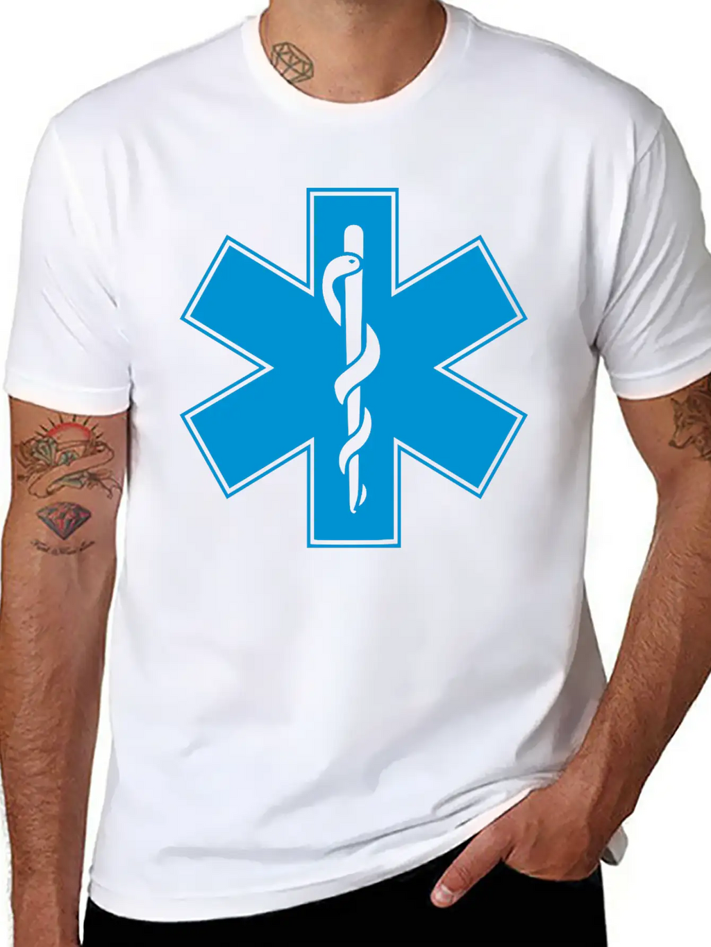 Star Of Life Unisex Short Sleeve Soft Cotton T-Shirt – Casual Everyday Wear