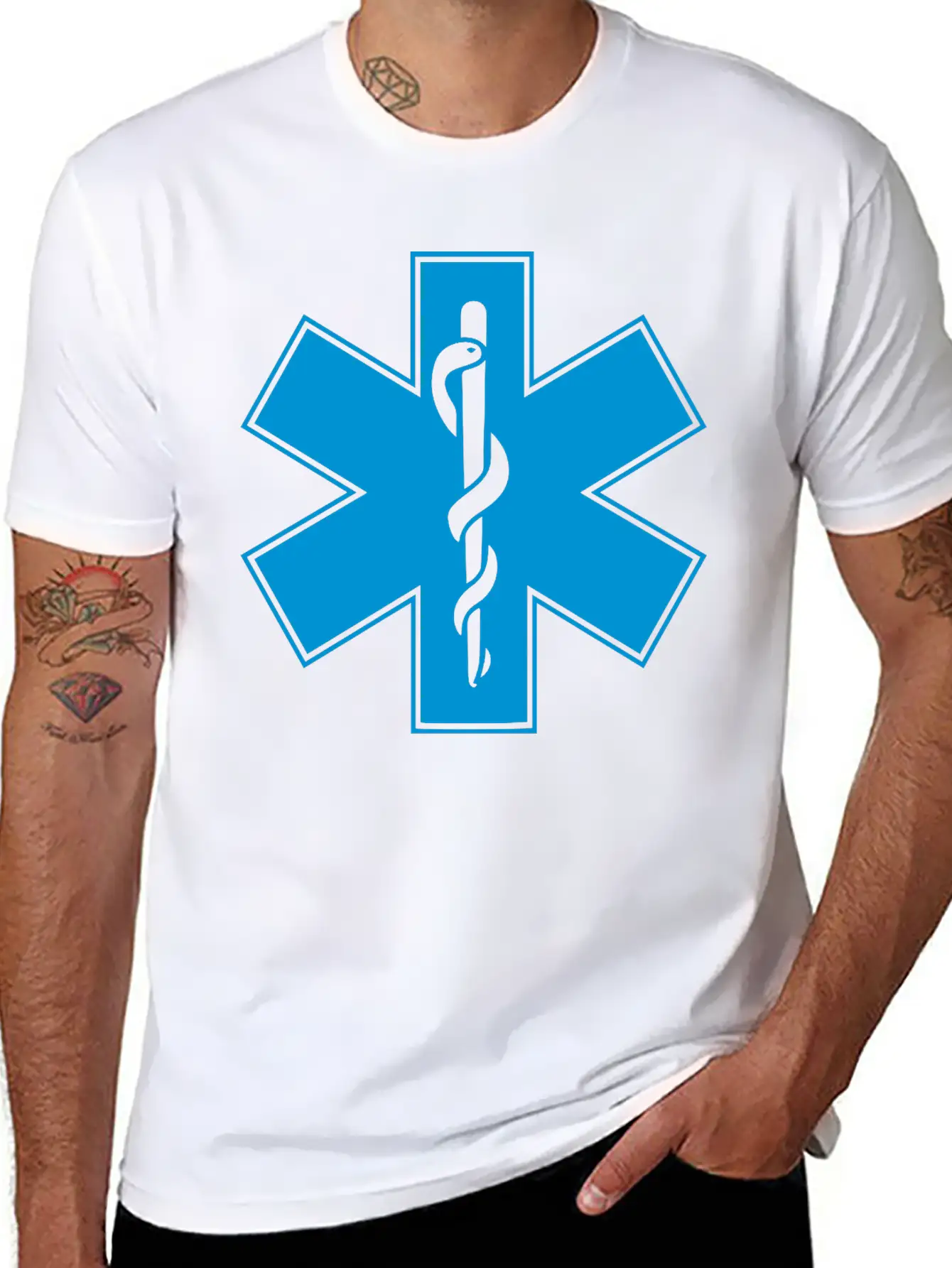 Star Of Life Unisex Short Sleeve Soft Cotton T-Shirt – Casual Everyday Wear