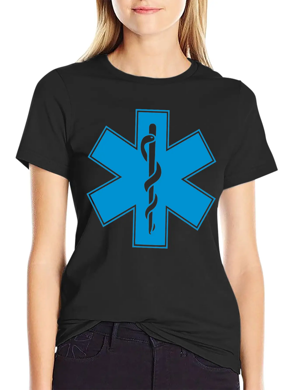 Star Of Life Unisex Short Sleeve Soft Cotton T-Shirt – Casual Everyday Wear