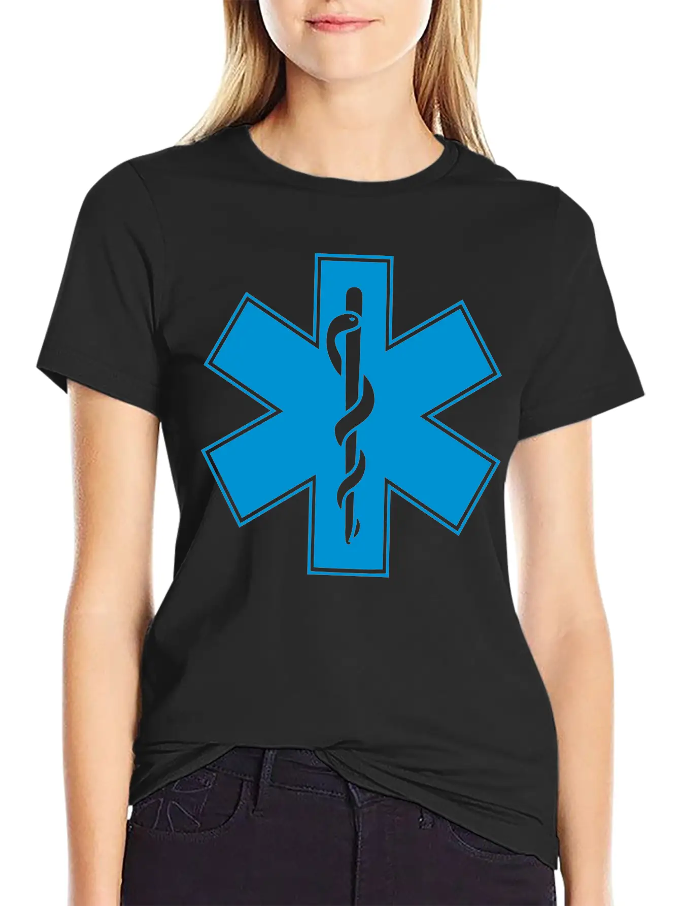 Star Of Life Unisex Short Sleeve Soft Cotton T-Shirt – Casual Everyday Wear