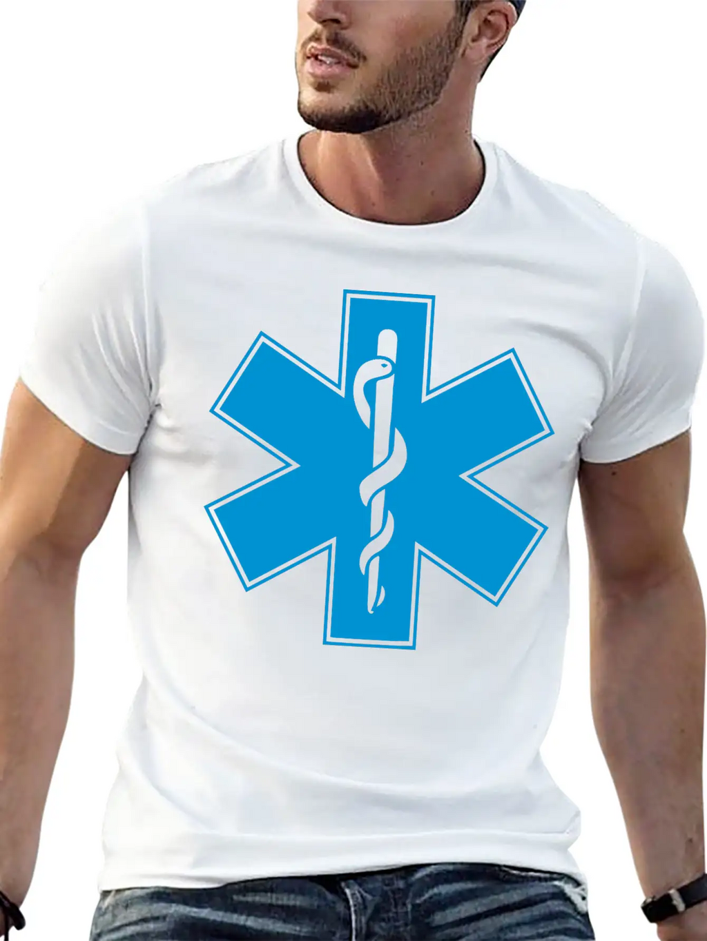 Star Of Life Unisex Short Sleeve Soft Cotton T-Shirt – Casual Everyday Wear