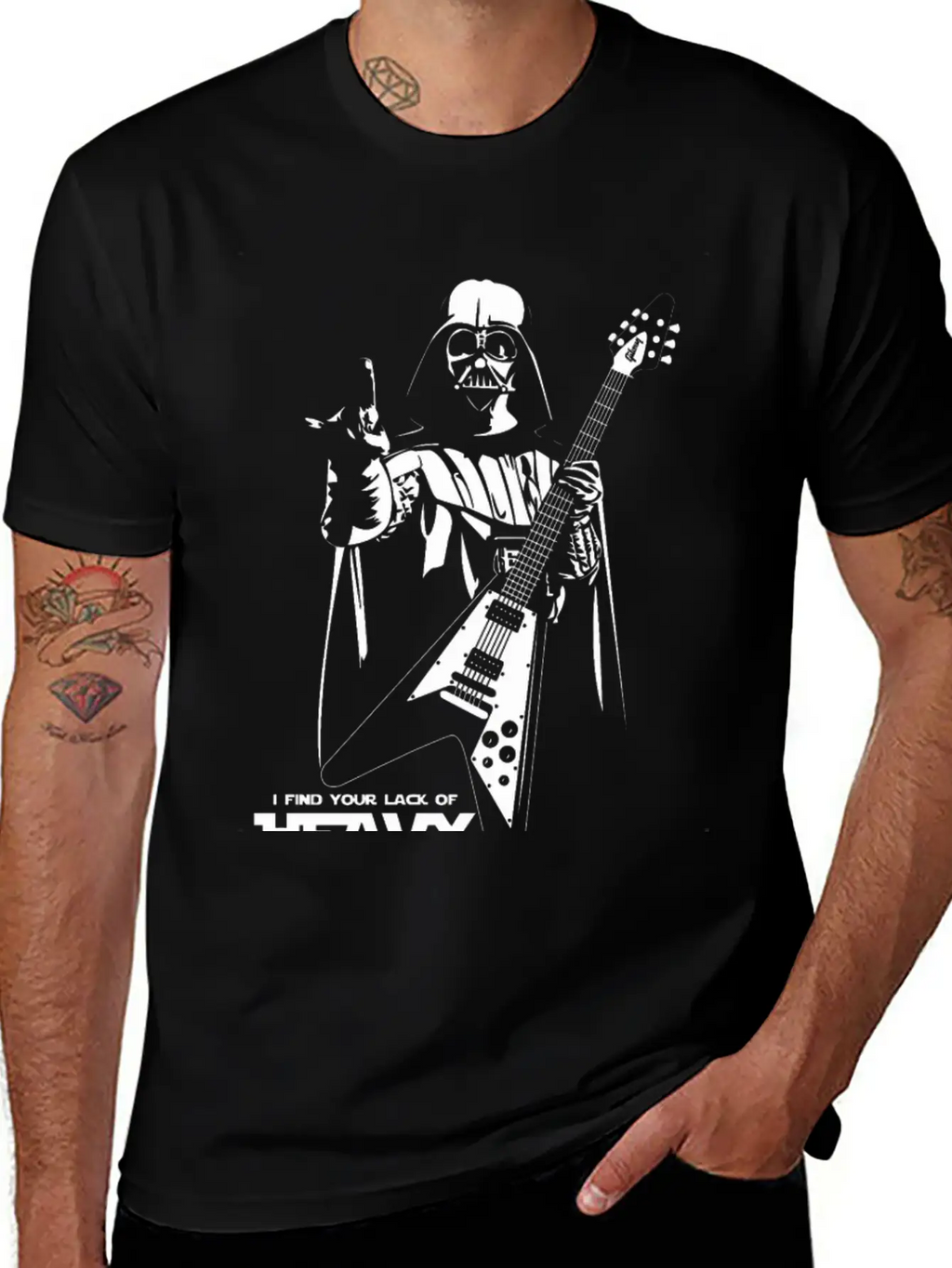 Star Wars Heavy Metal Darth Vader Essential Cotton Tee For Daily Outfits – Unisex Style