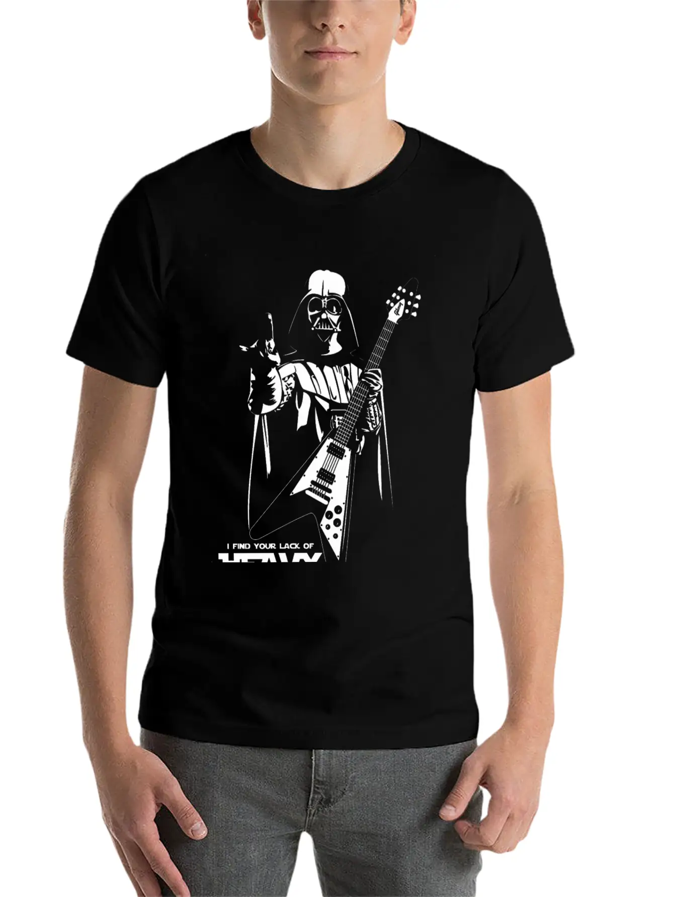 Star Wars Heavy Metal Darth Vader Essential Cotton Tee For Daily Outfits – Unisex Style