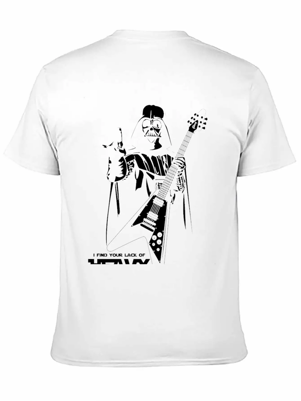 Star Wars Heavy Metal Darth Vader Essential Cotton Tee For Daily Outfits – Unisex Style