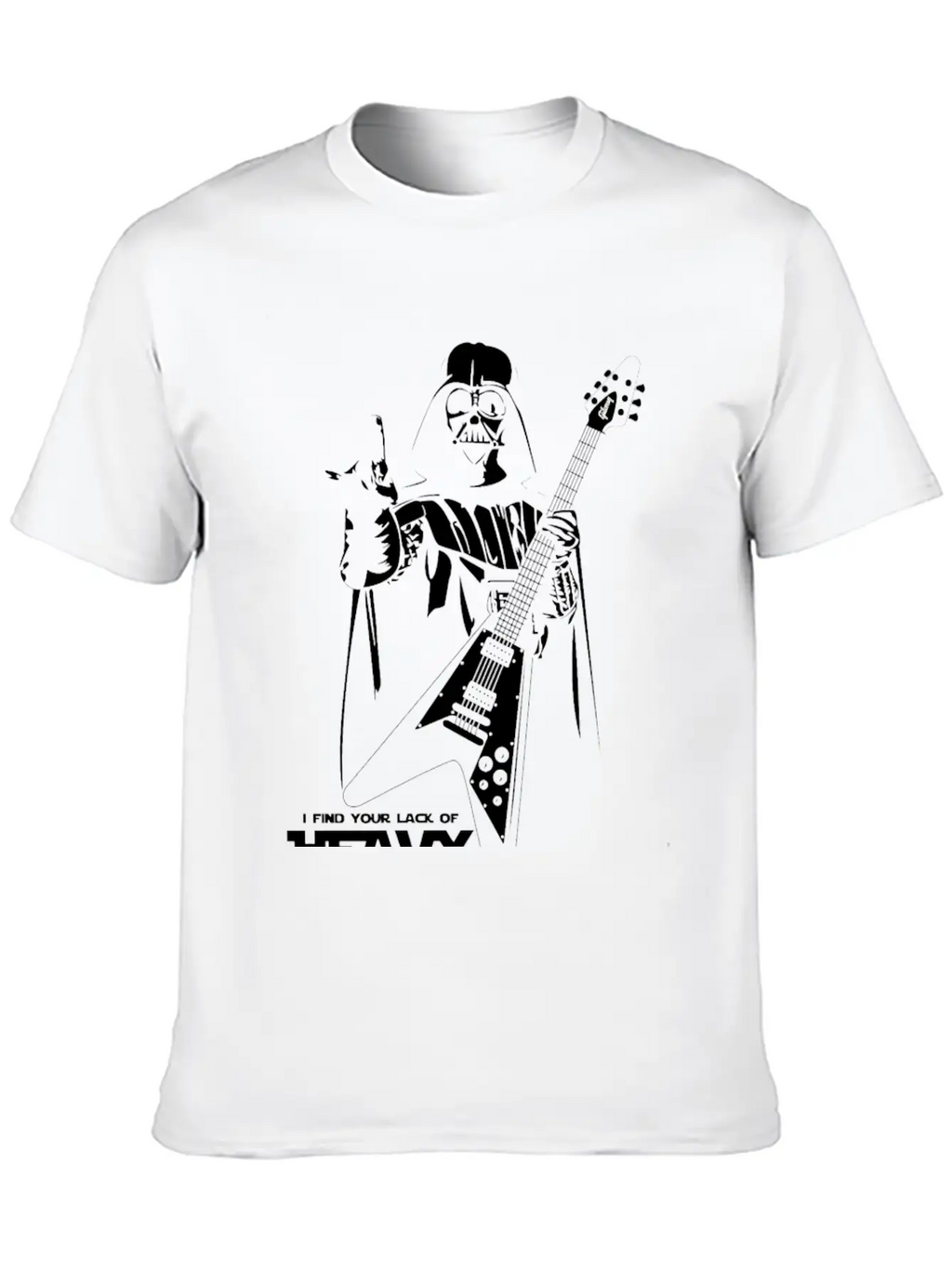 Star Wars Heavy Metal Darth Vader Essential Cotton Tee For Daily Outfits – Unisex Style